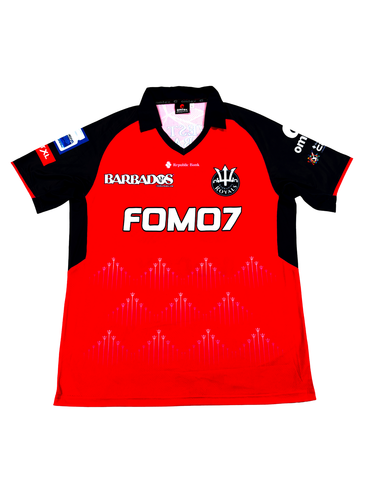 Obed McCoy Barbados Royals 2024 CPL Match Issue SS Playing Shirt