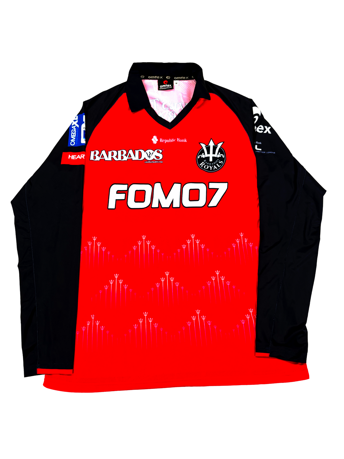 Keshav Maharaj Barbados Royals 2024 CPL Match Issue LS Playing Shirt