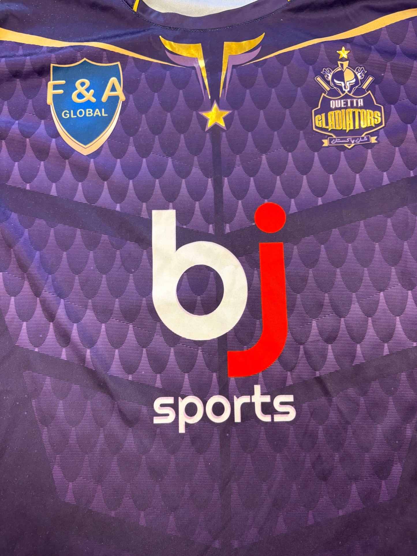 Muhammad Hasnain Quetta Gladiators 2023 PSL Match Worn SS Playing Shirt
