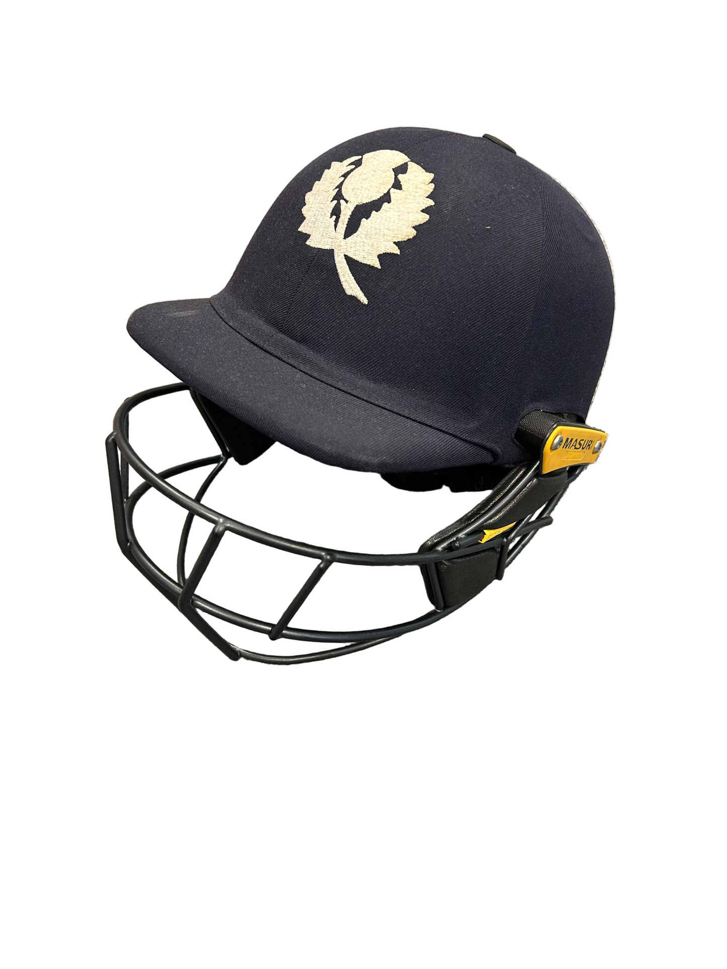 Scotland Masuri T-Line Titanium Match Used Cricket Helmet