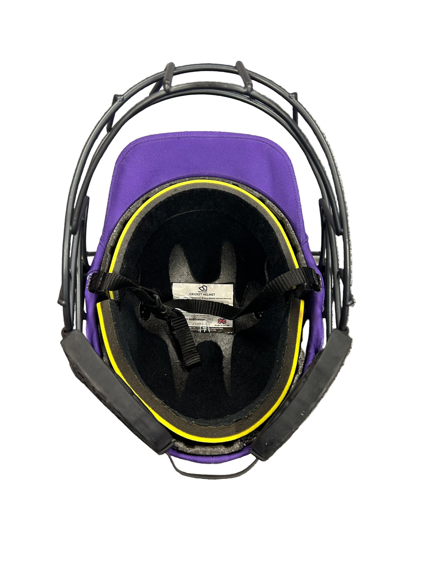 Scotland Masuri T-Line Titanium Match Used Cricket Helmet