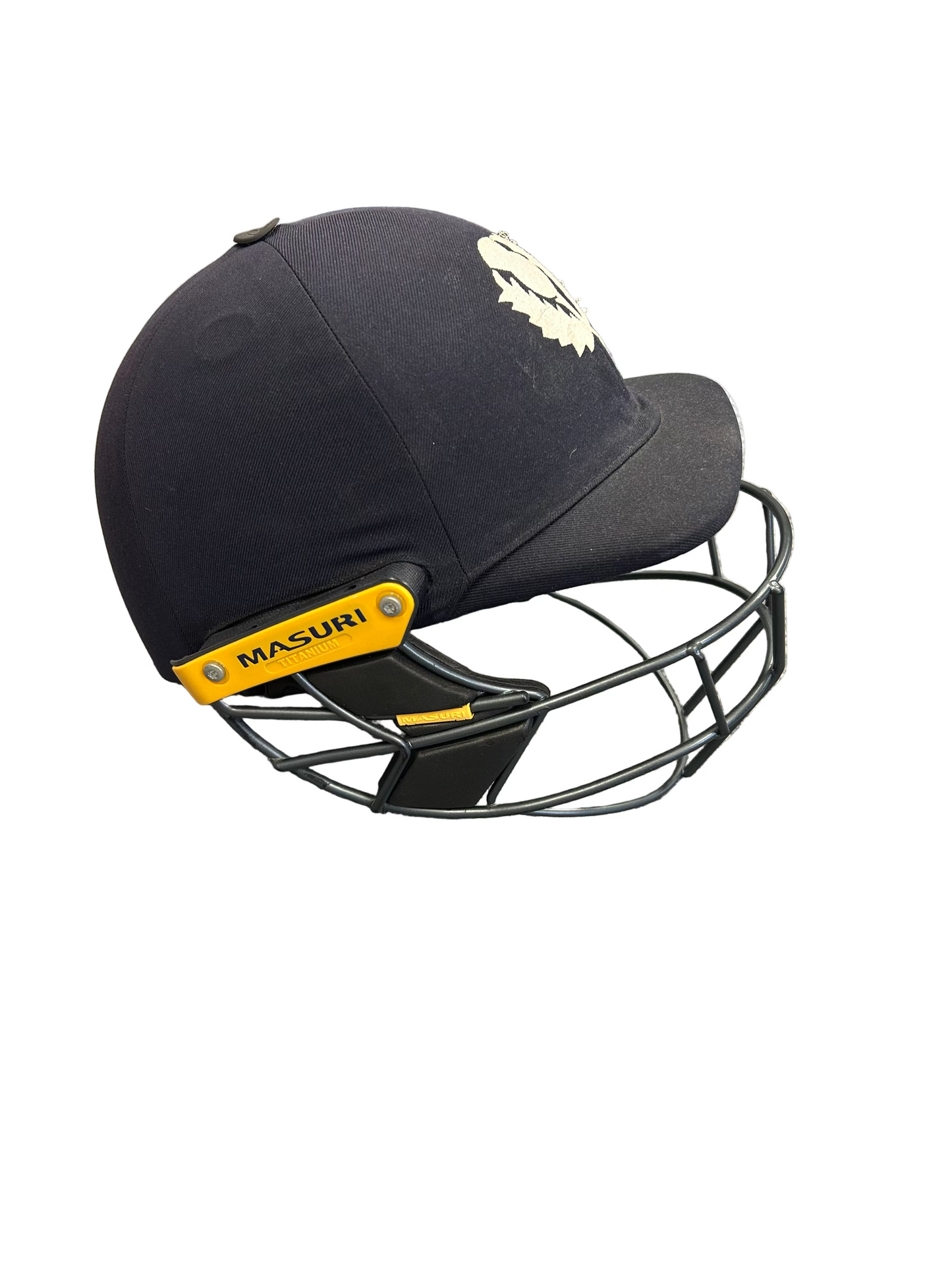 Scotland Masuri T-Line Titanium Match Used Cricket Helmet