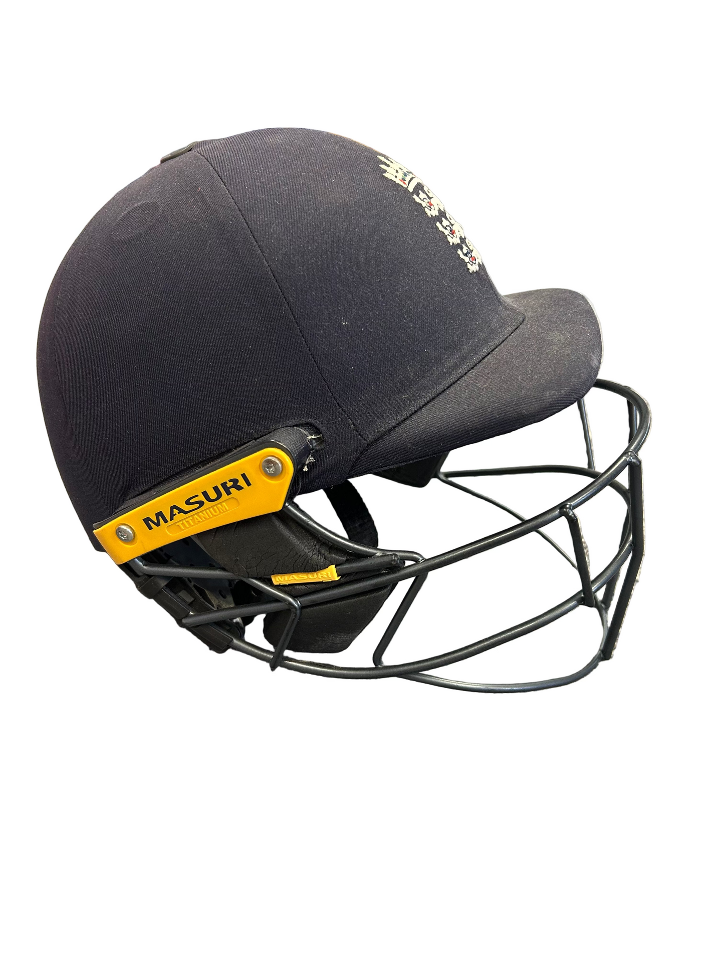 England Masuri T-Line Titanium Match Used Cricket Helmet
