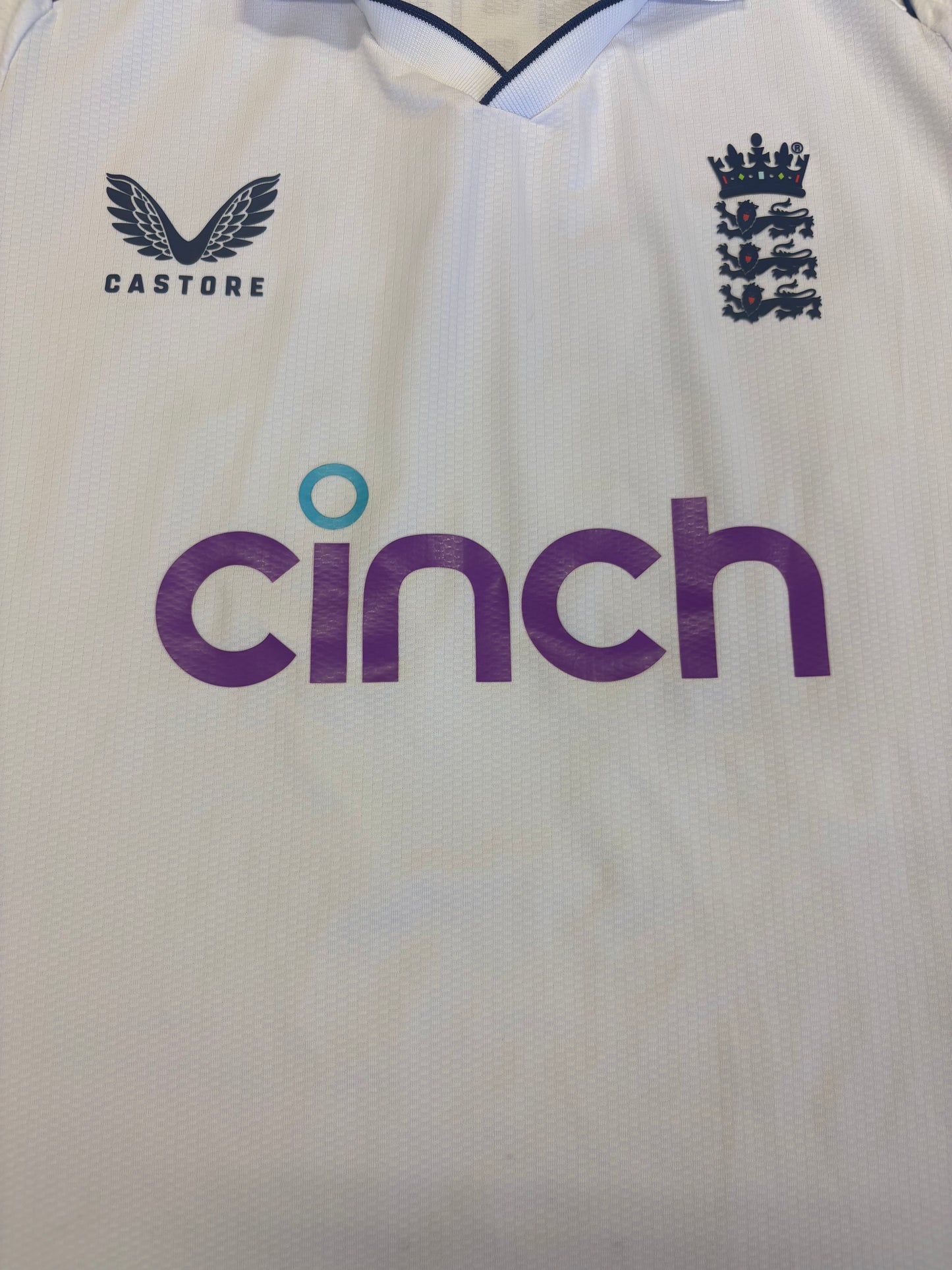 Nathan Gilchrist England Lions 2023 Test Match Worn SS Playing Shirt