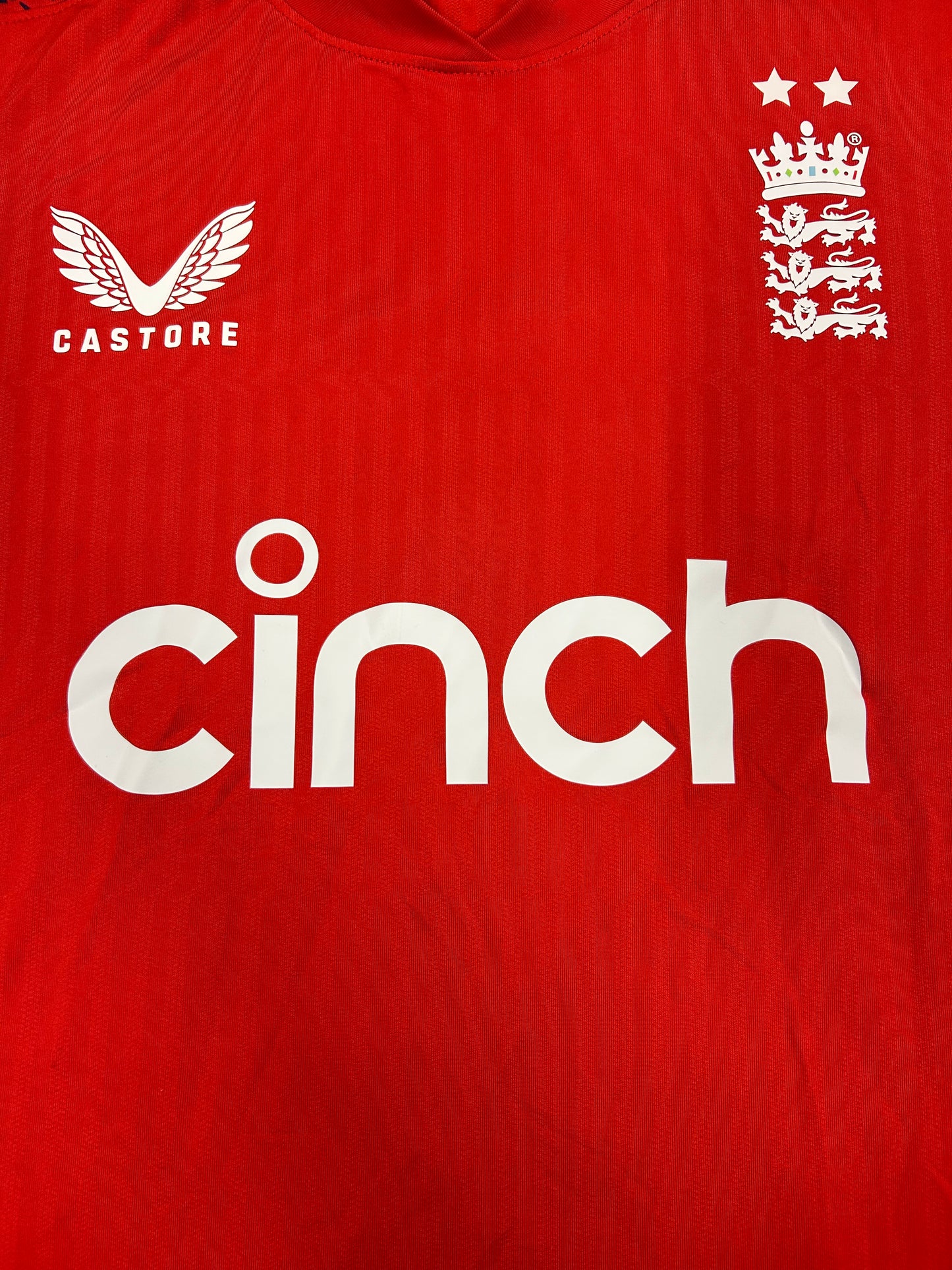 Mark Wood England 2024 T20 Match Worn SS Playing Shirt