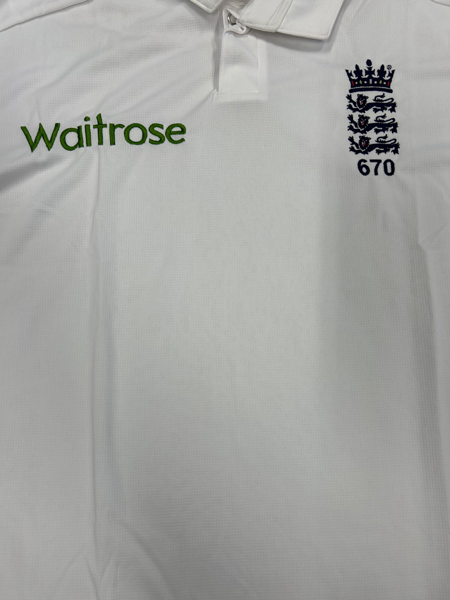 James Vince England 2016 Test Match Worn SS Playing Shirt