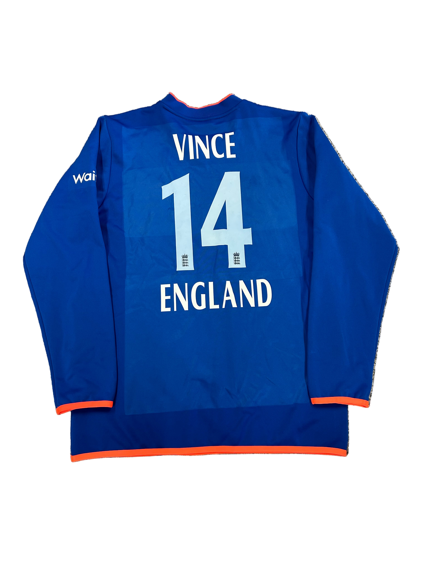 James Vince England 2015 ODI Match Worn LS Playing Jumper