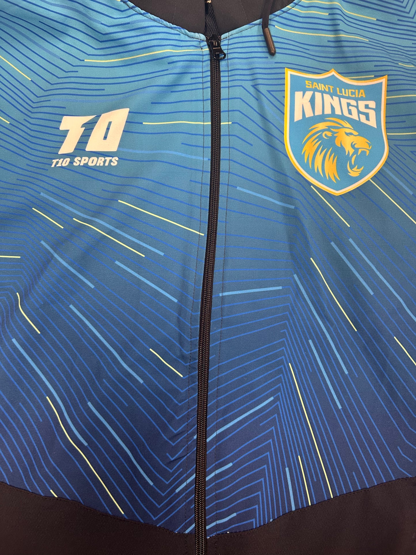 St Lucia Kings 2024 CPL Player Issue Full Zip Training Hoodie