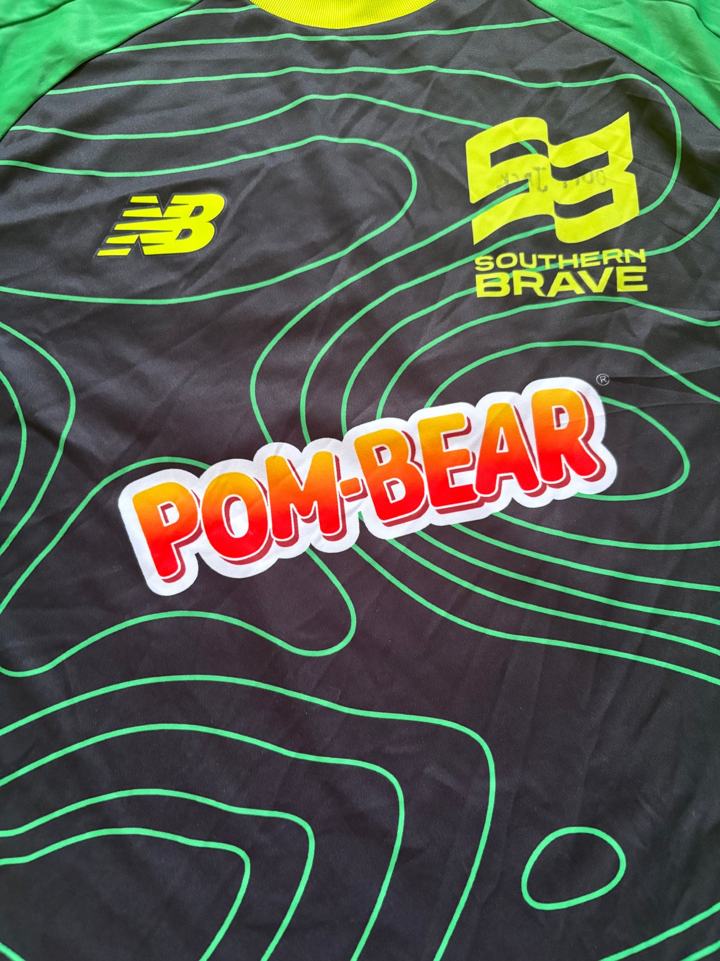 Reece Topley Southern Brave 2025 Hundred Match Worn SS Playing Shirt
