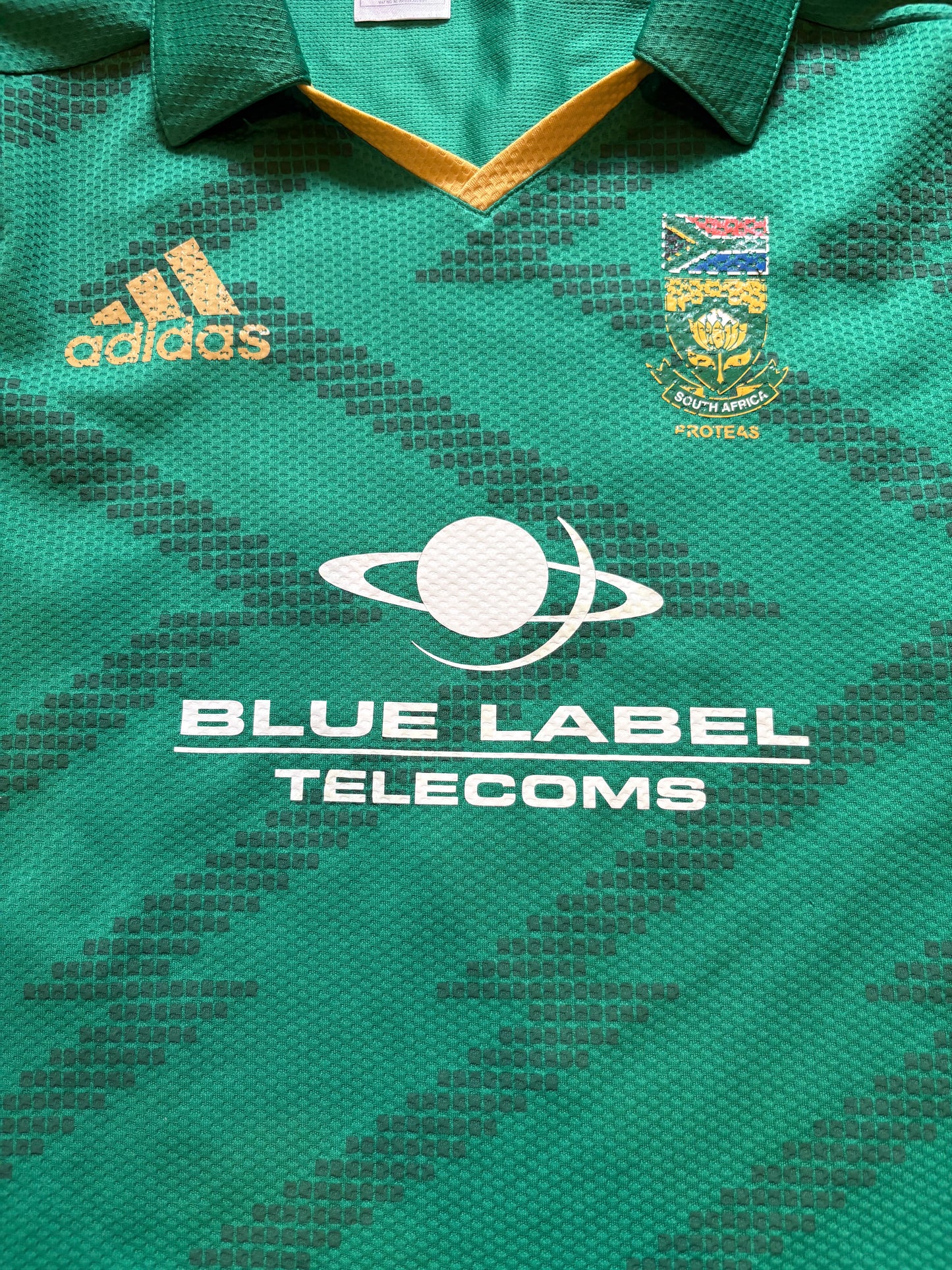 Robin Peterson South Africa 2012 T20 Match Worn SS Playing Shirt