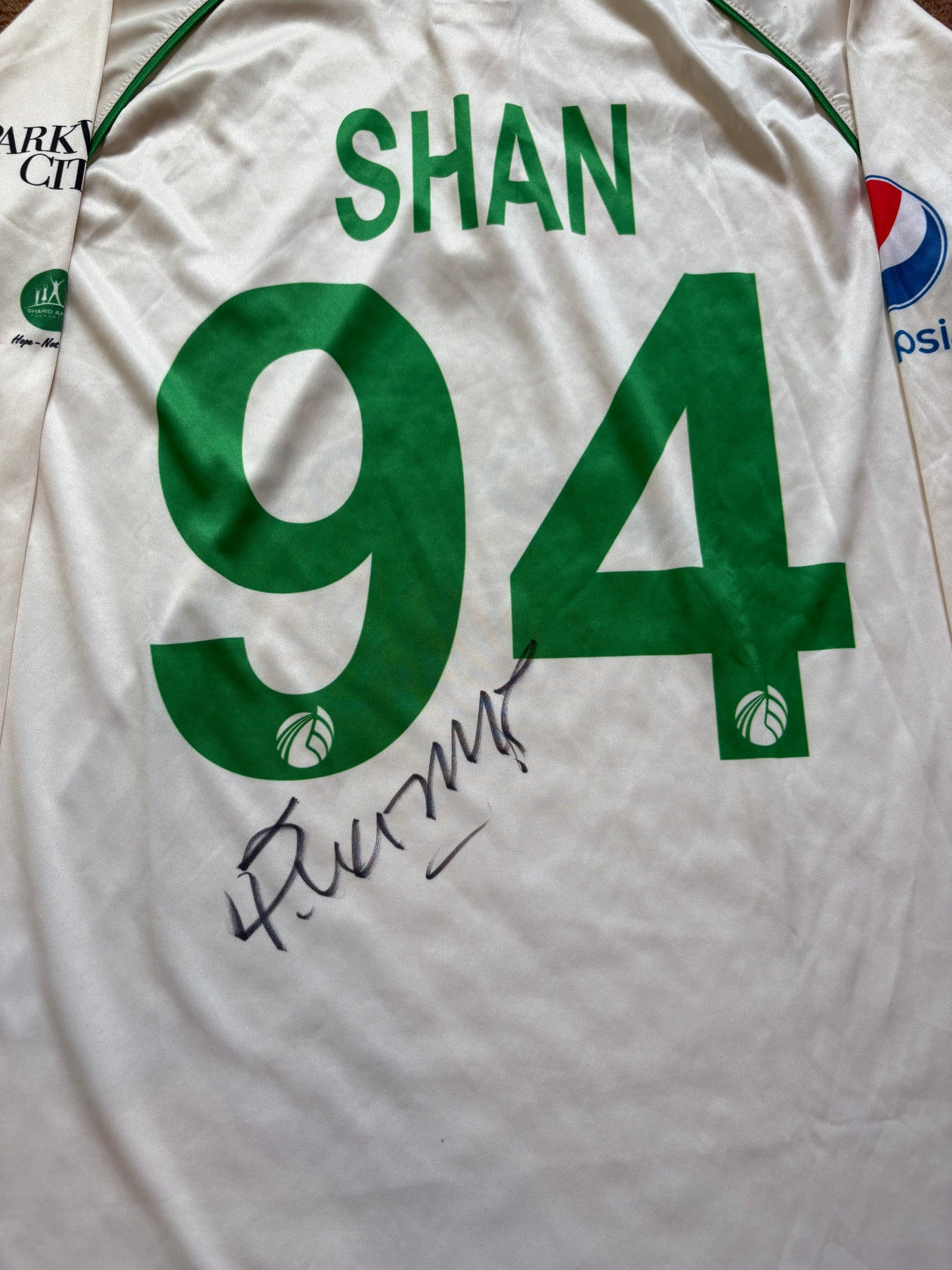 Shan Masood Pakistan 2024 Test Match Worn And Signed LS Playing Shirt