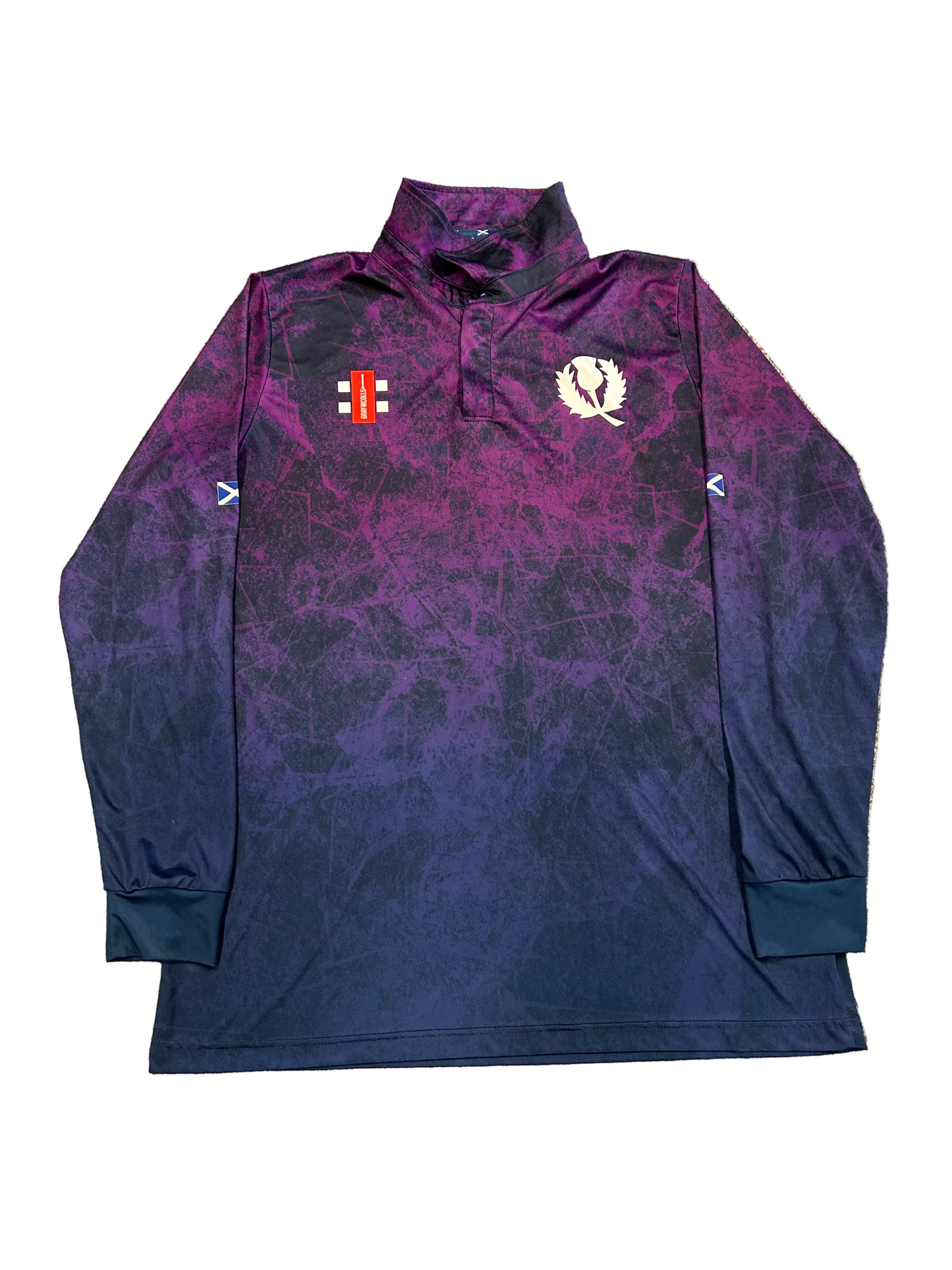 Mark Watt Scotland 2025 T20 Match Worn LS Playing Shirt