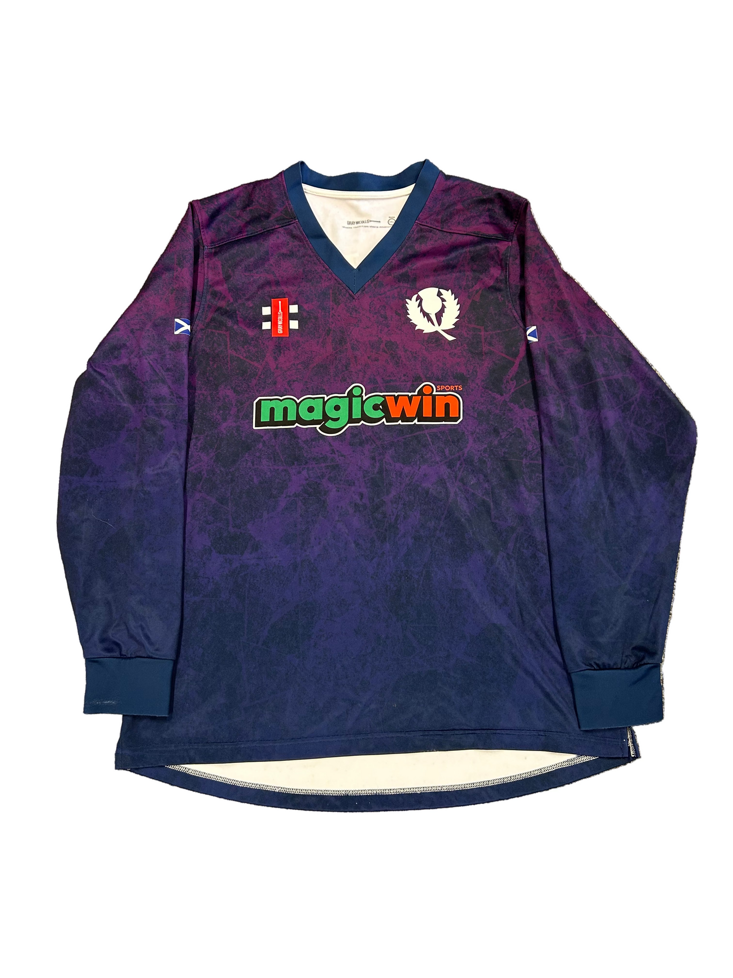 Mark Watt Scotland 2024 T20 Match Worn LS Playing Jumper