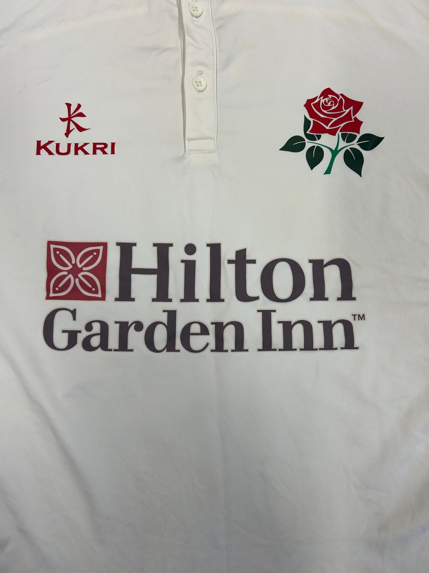 Liam Hurt Lancashire County Championship Match Worn And Signed SS Playing Shirt