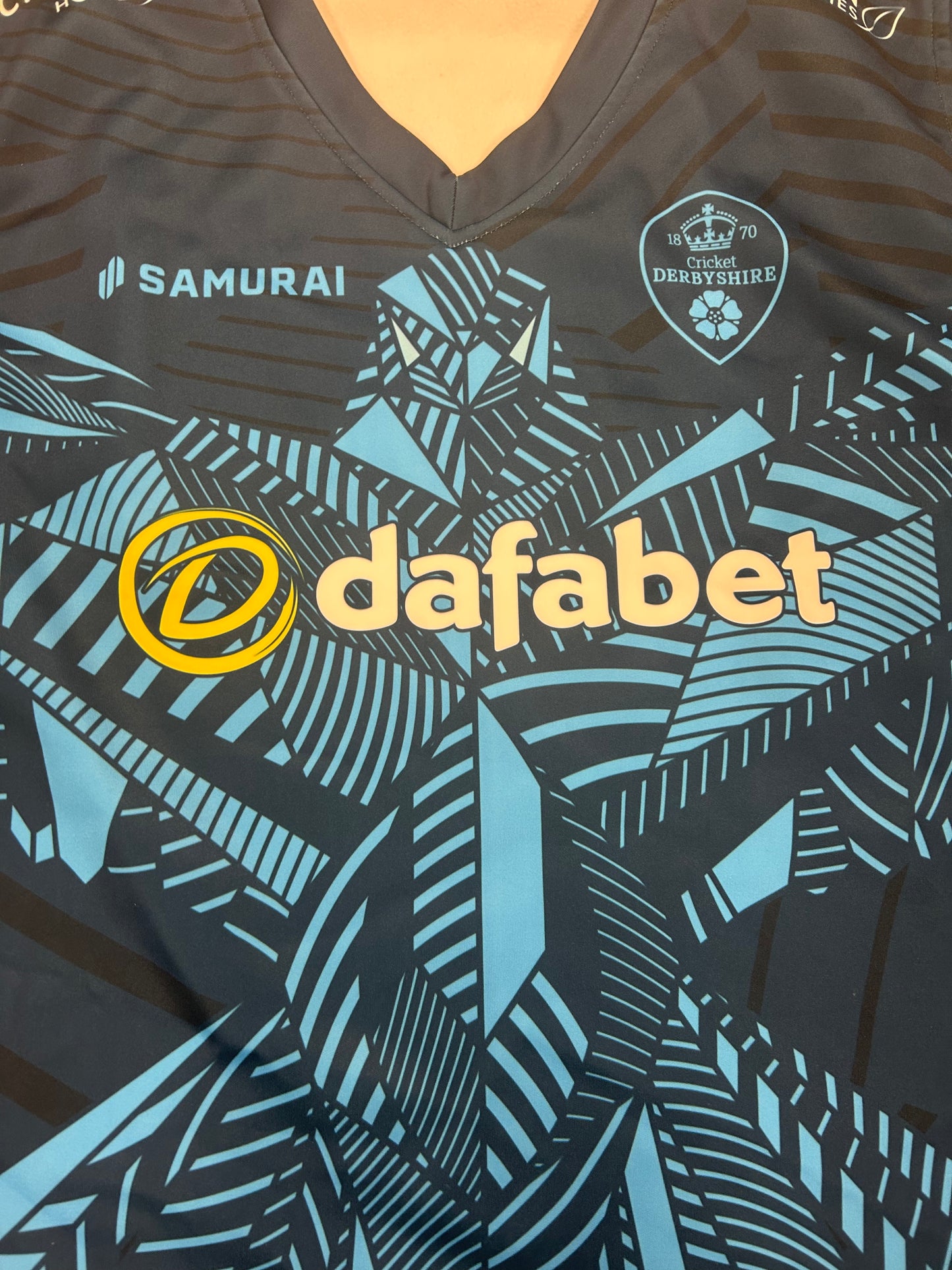 Harry Came Derbyshire 2024 T20 Match Worn Playing Pullover