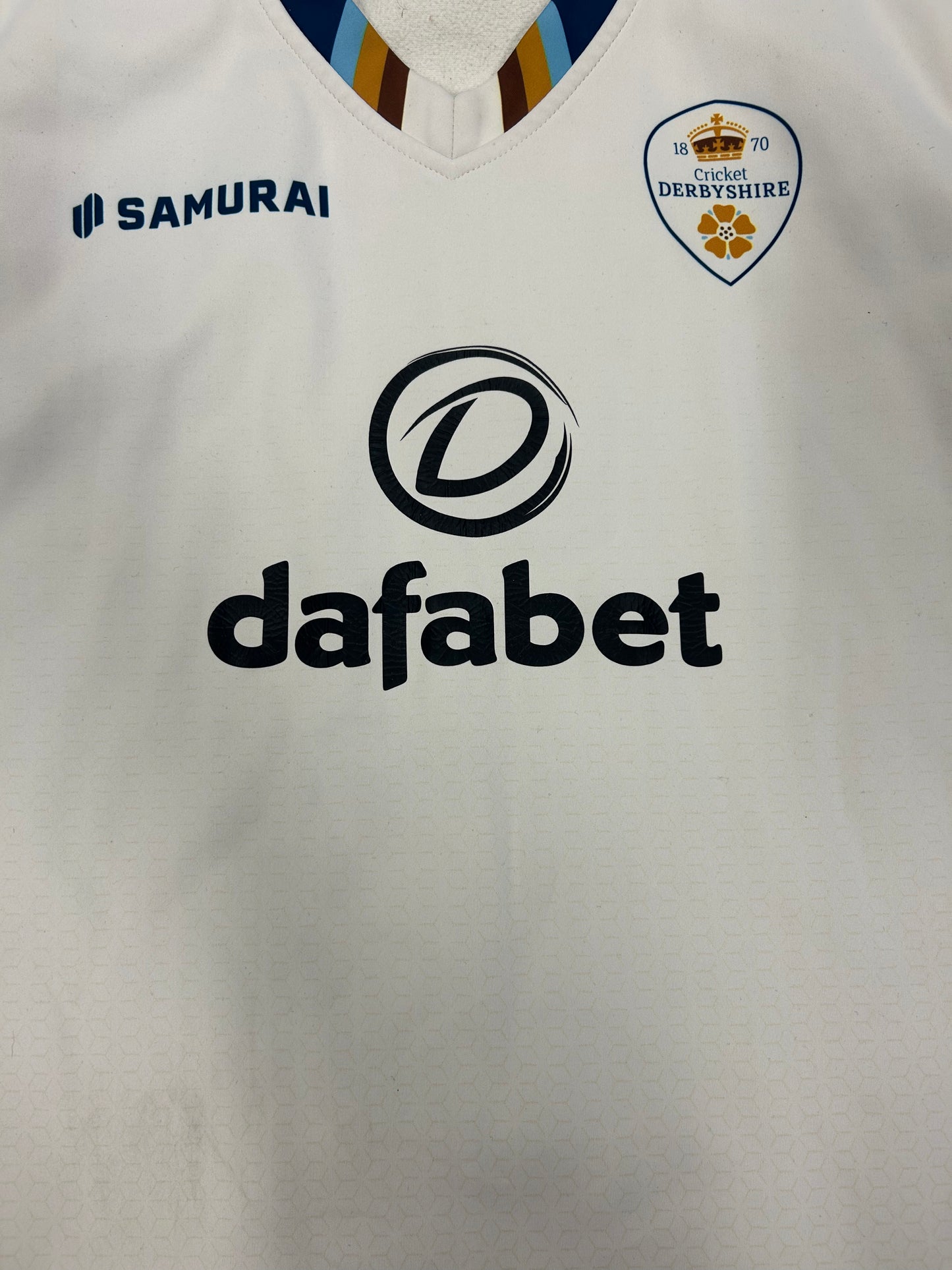 Harry Came Derbyshire 2024 County Championship Match Worn Playing Pullover