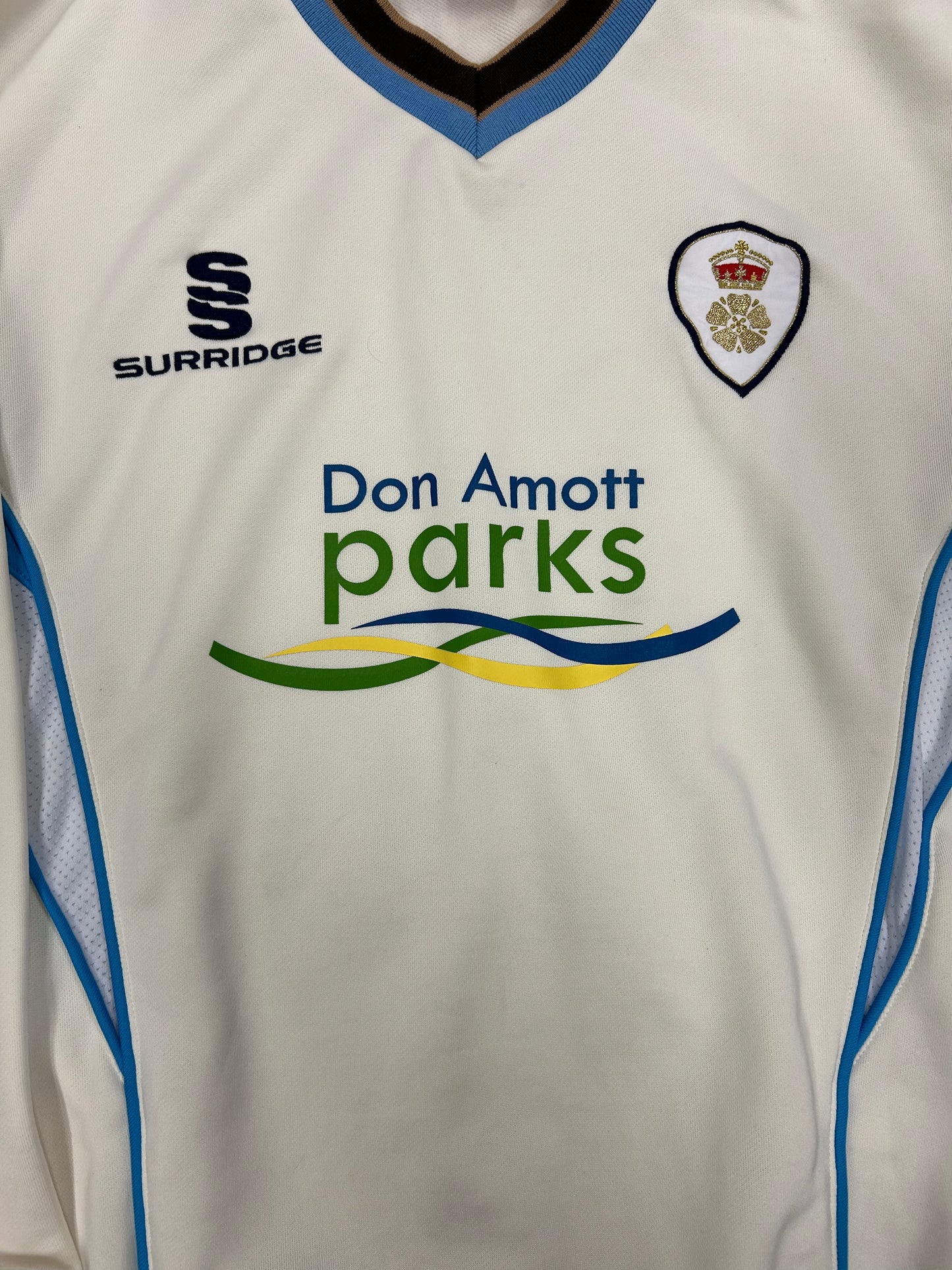 Ben Slater Derbyshire County Championship Match Worn LS Playing Jumper