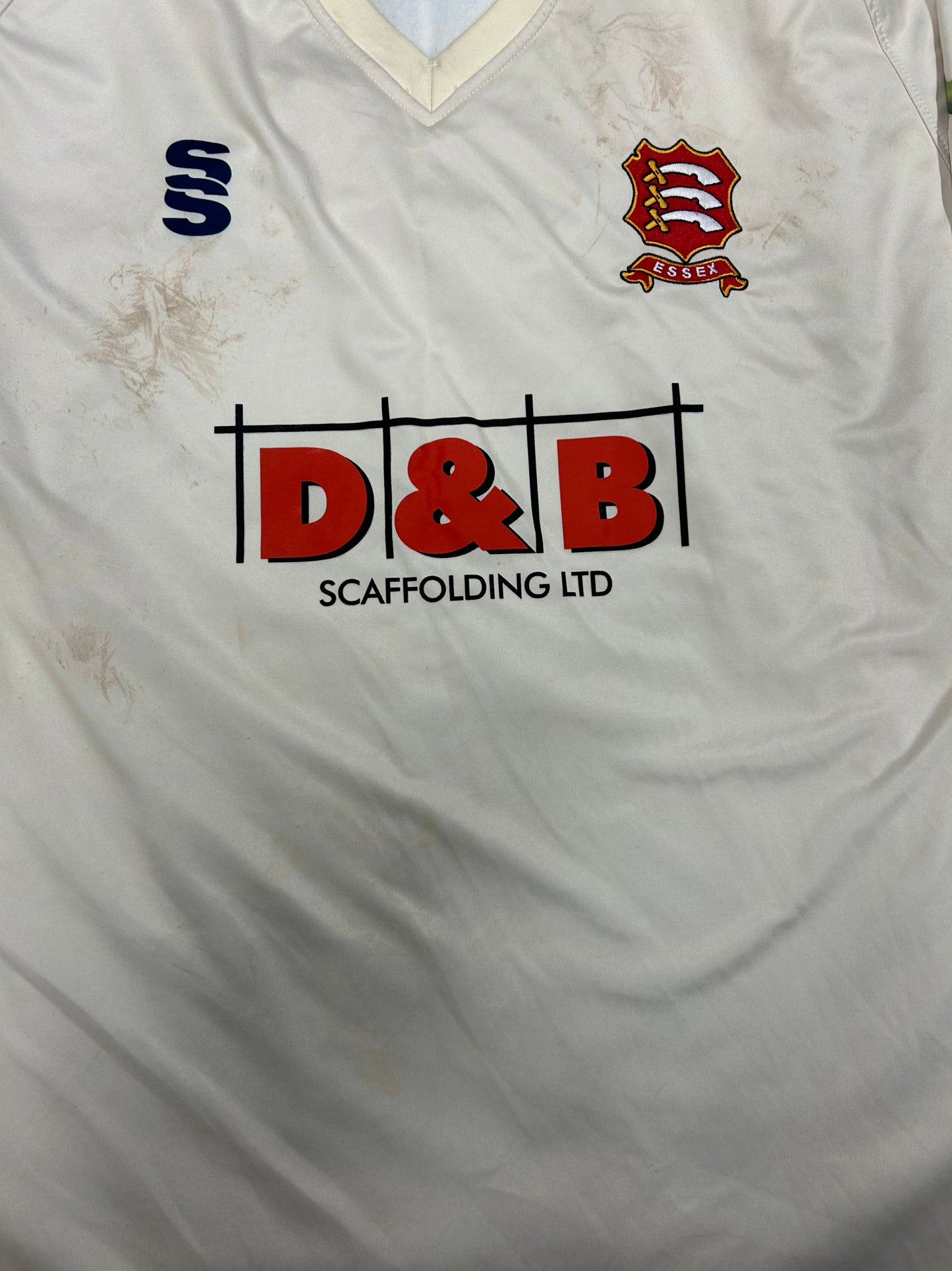 Luc Benkenstein Essex 2022 County Championship Match Worn LS Playing Jumper