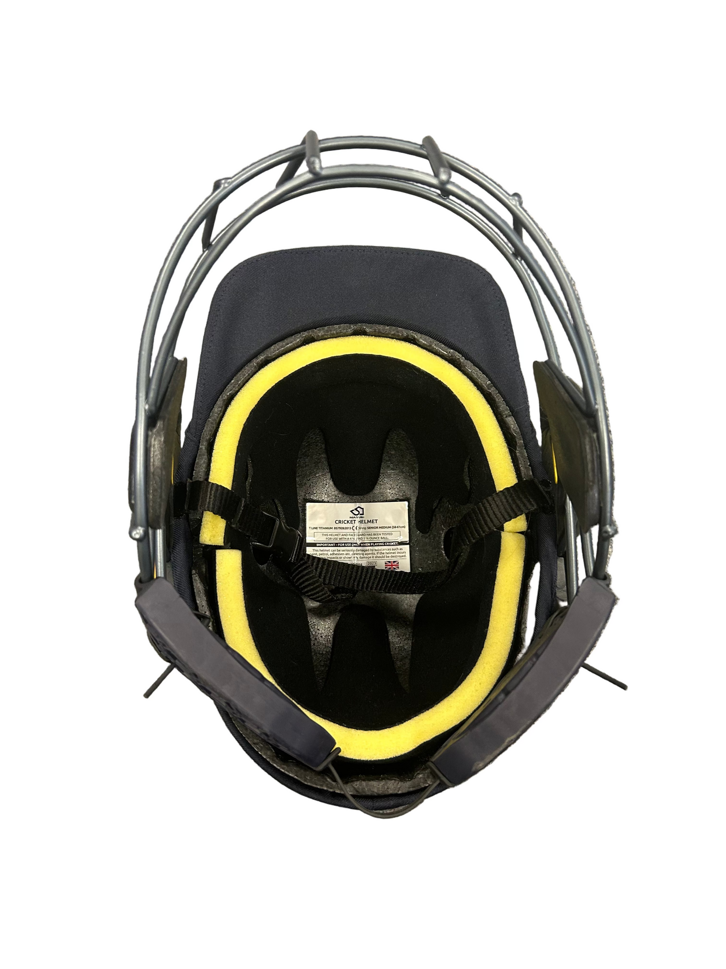 England U19s Masuri T-Line Titanium Match Used Cricket Helmet