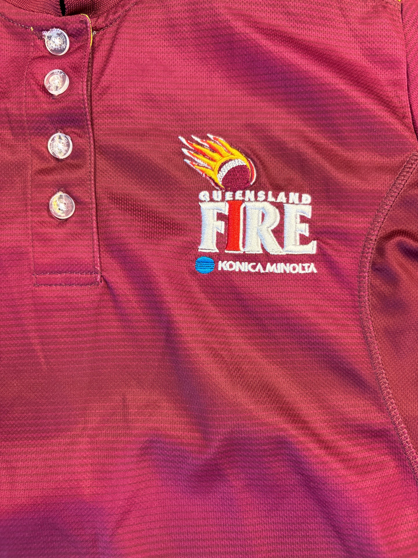 Queensland Fire Ladies Player Issue Travel & Media Polo Shirt