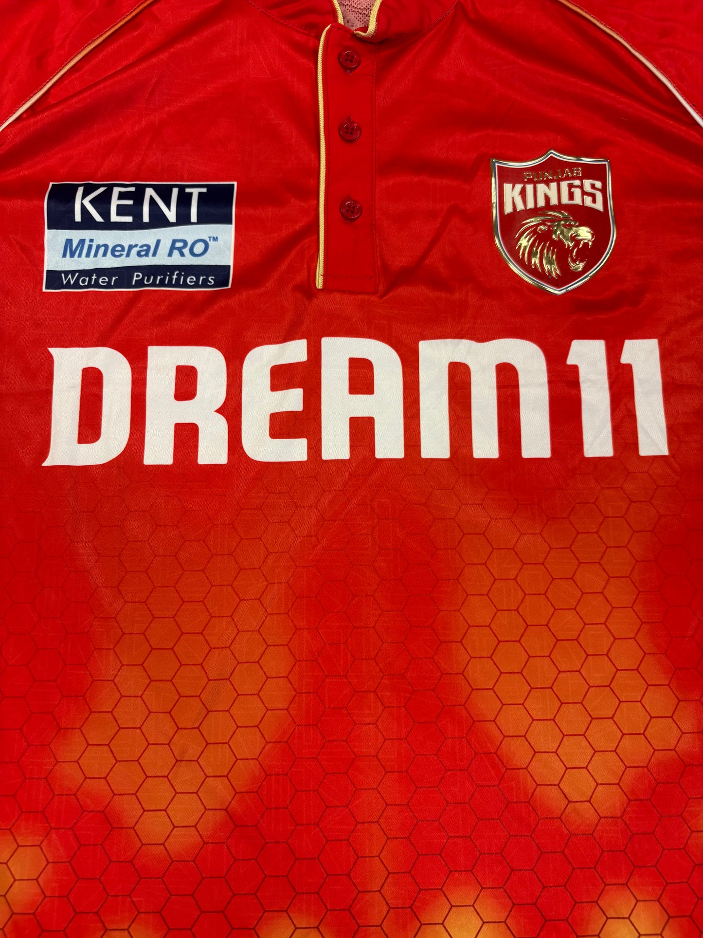 Kyle Jamieson Punjab Kings 2025 IPL Match Worn SS Playing Shirt
