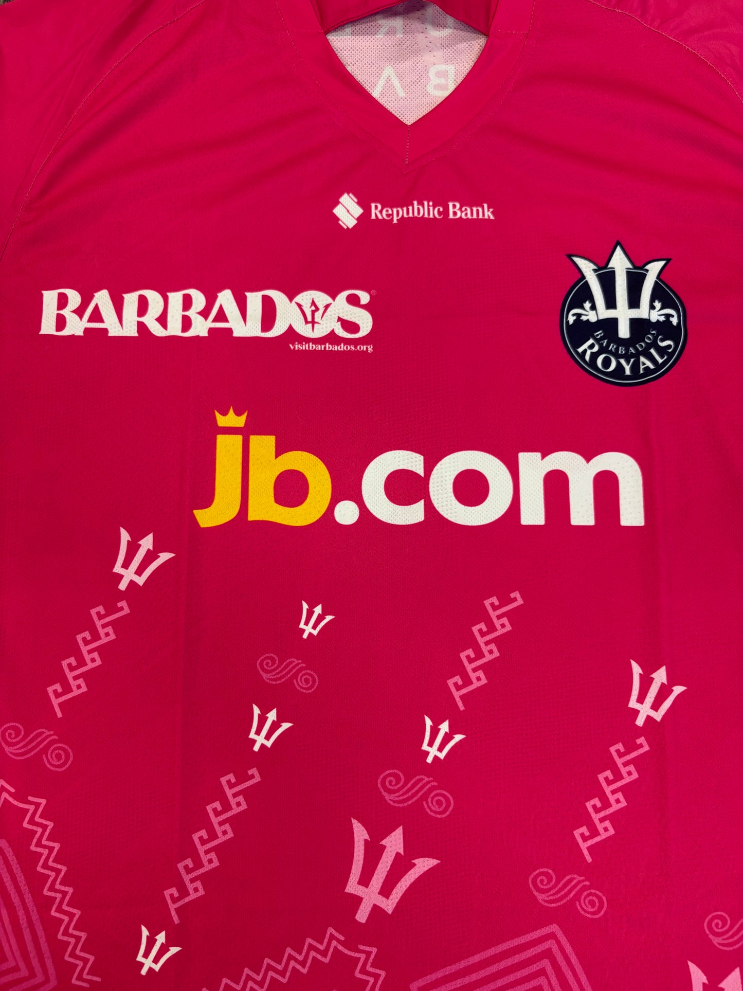 Rovman Powell Barbados Royals 2025 CPL Match Worn SS Playing Shirt