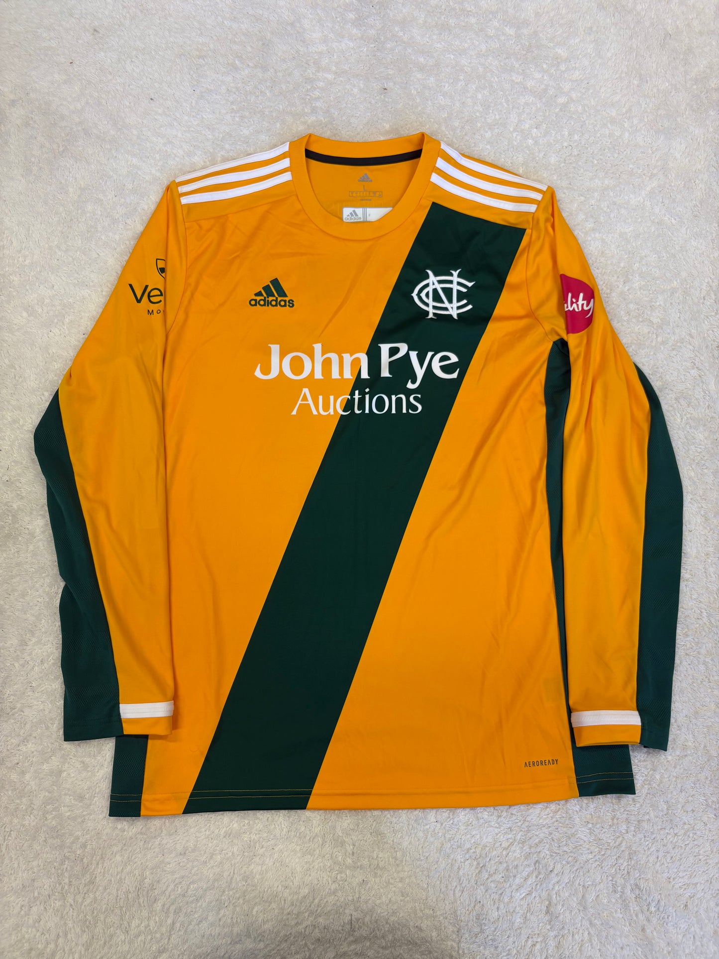Tom Loten Notts T20 Match Worn LS Playing Shirt