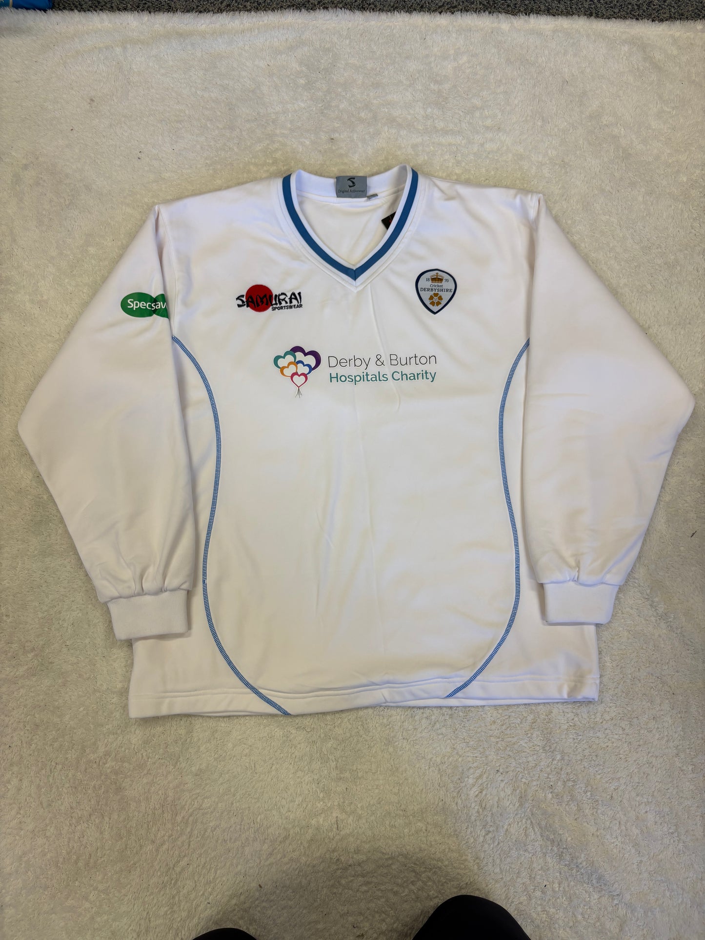 Mark Watt Derbyshire County Championship Match Issue Playing Jumper