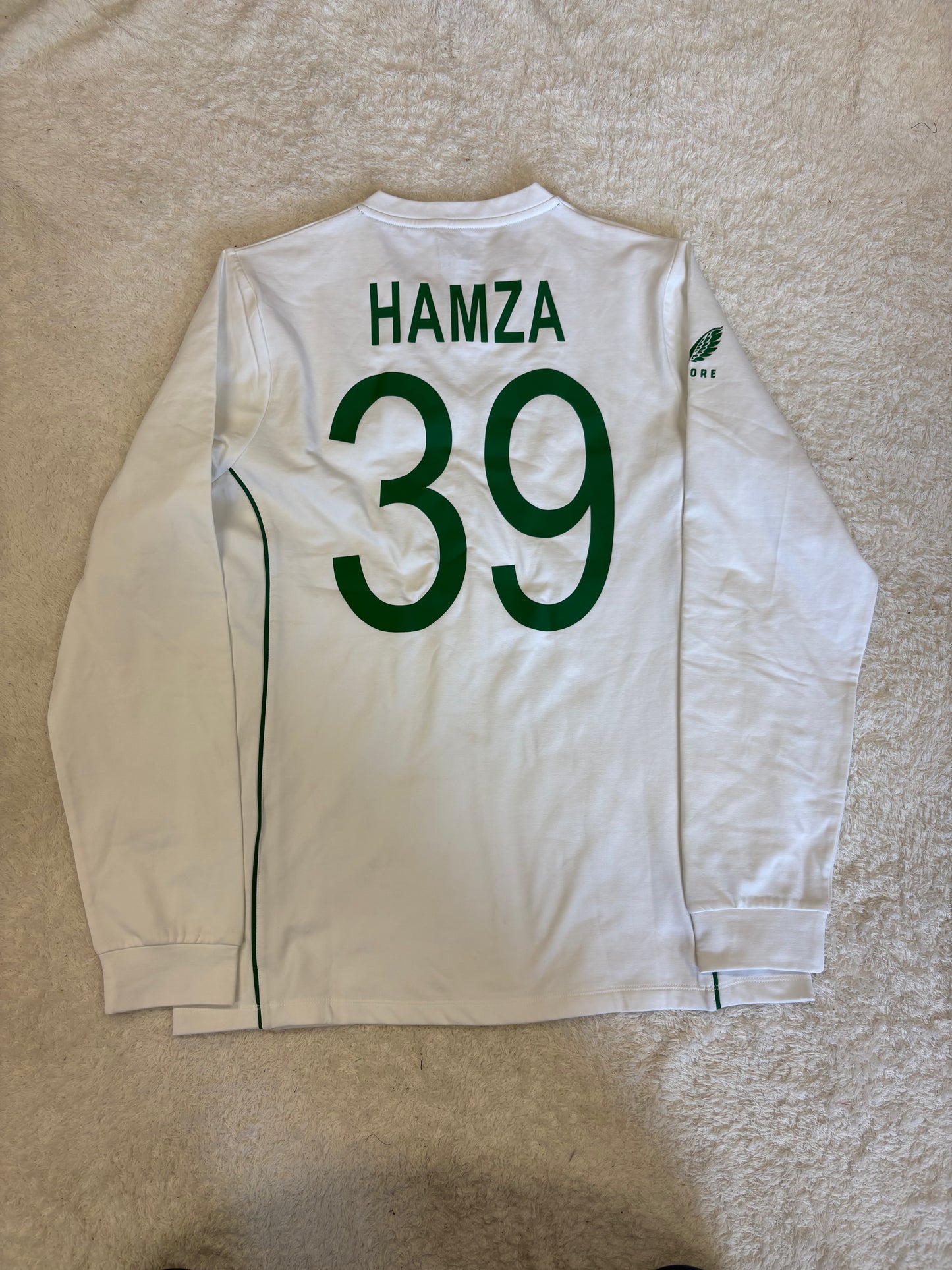 Zubayr Hamza South Africa A Test Match Worn LS Playing Jumper