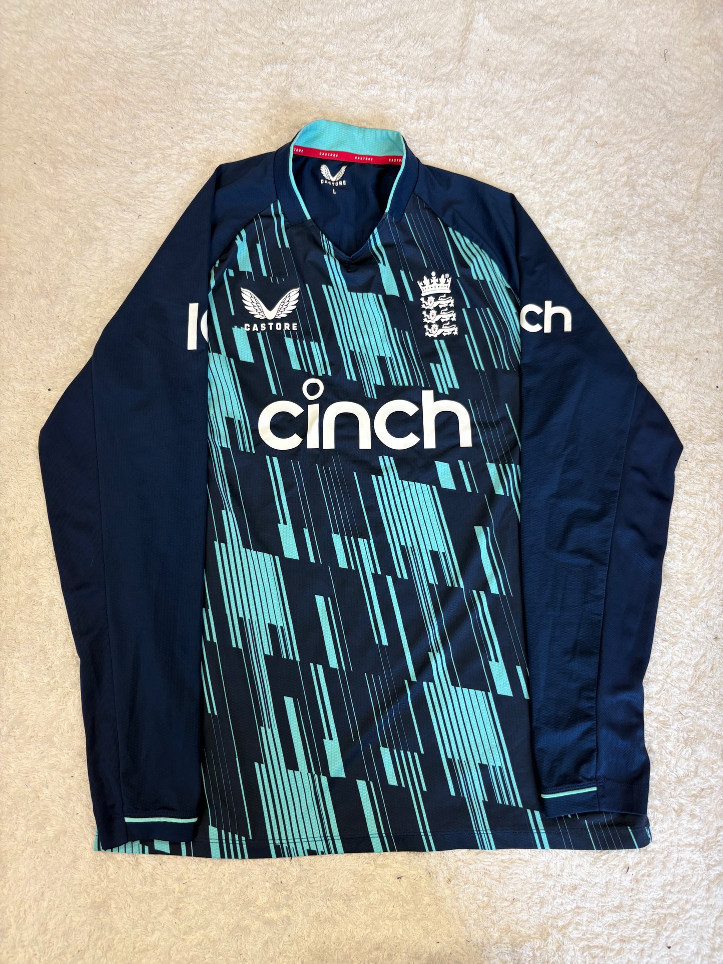 Phil Salt England 2022 ODI Match Worn LS Playing Shirt