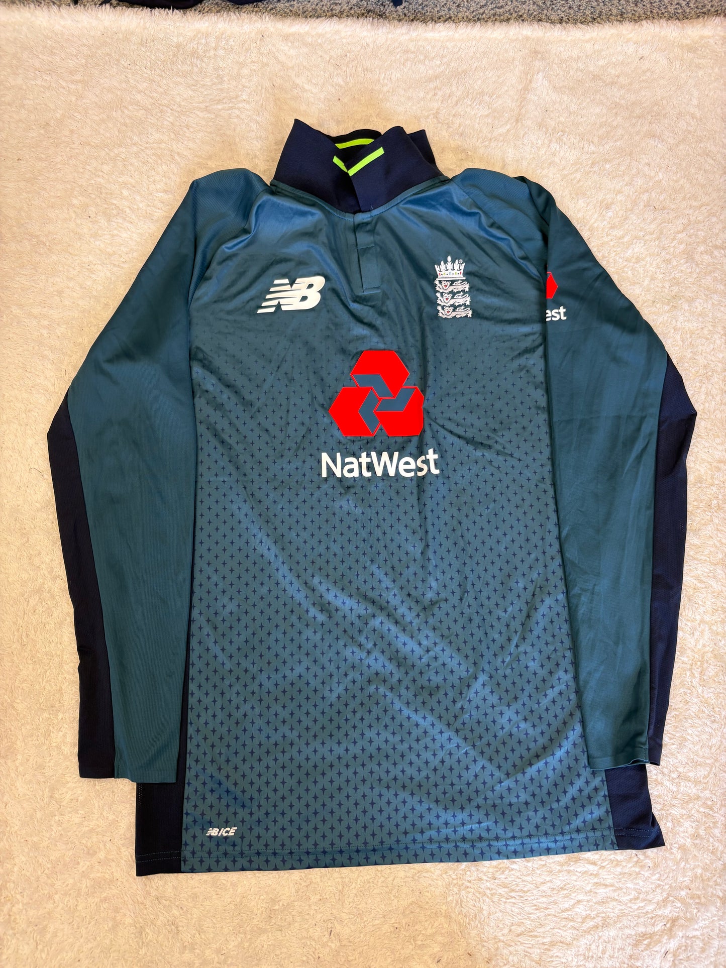 Zak Chappell England Lions 2018 ODI Match Worn LS Playing Shirt