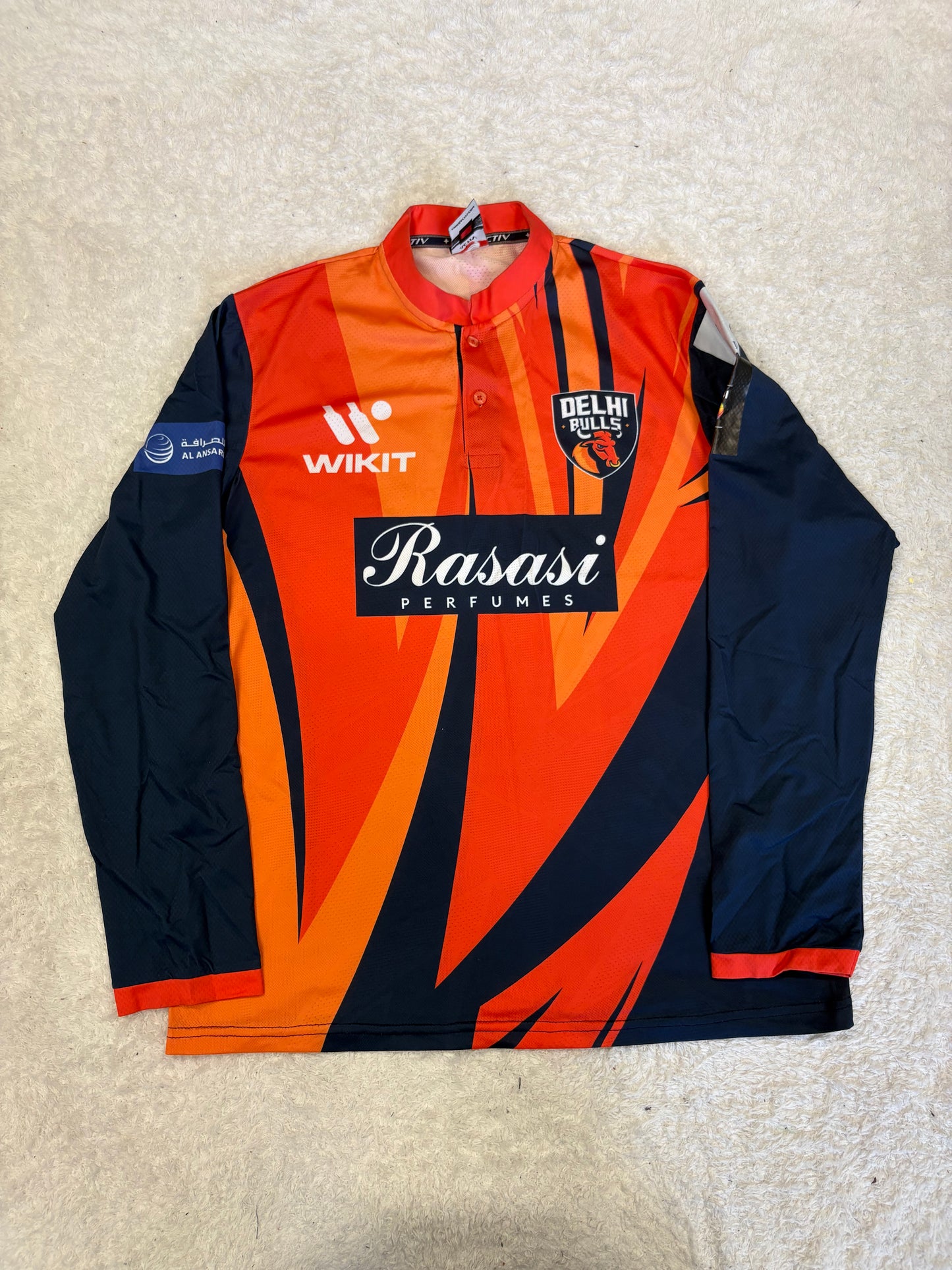 Saghir Khan Delhi Bulls 2024 ABDT10 Match Worn LS Playing Shirt