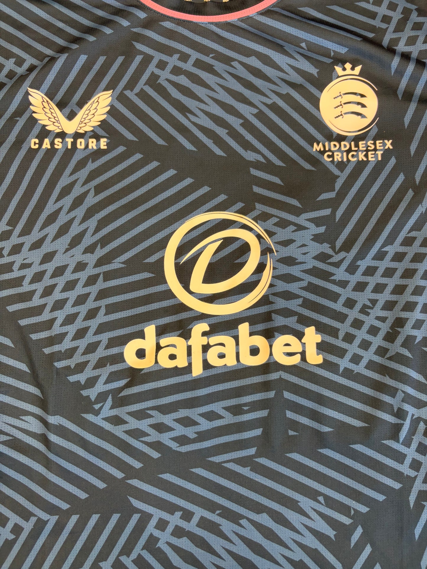 Leus Du Plooy Middlesex 2025 MB50 Match Issue LS Playing Shirt