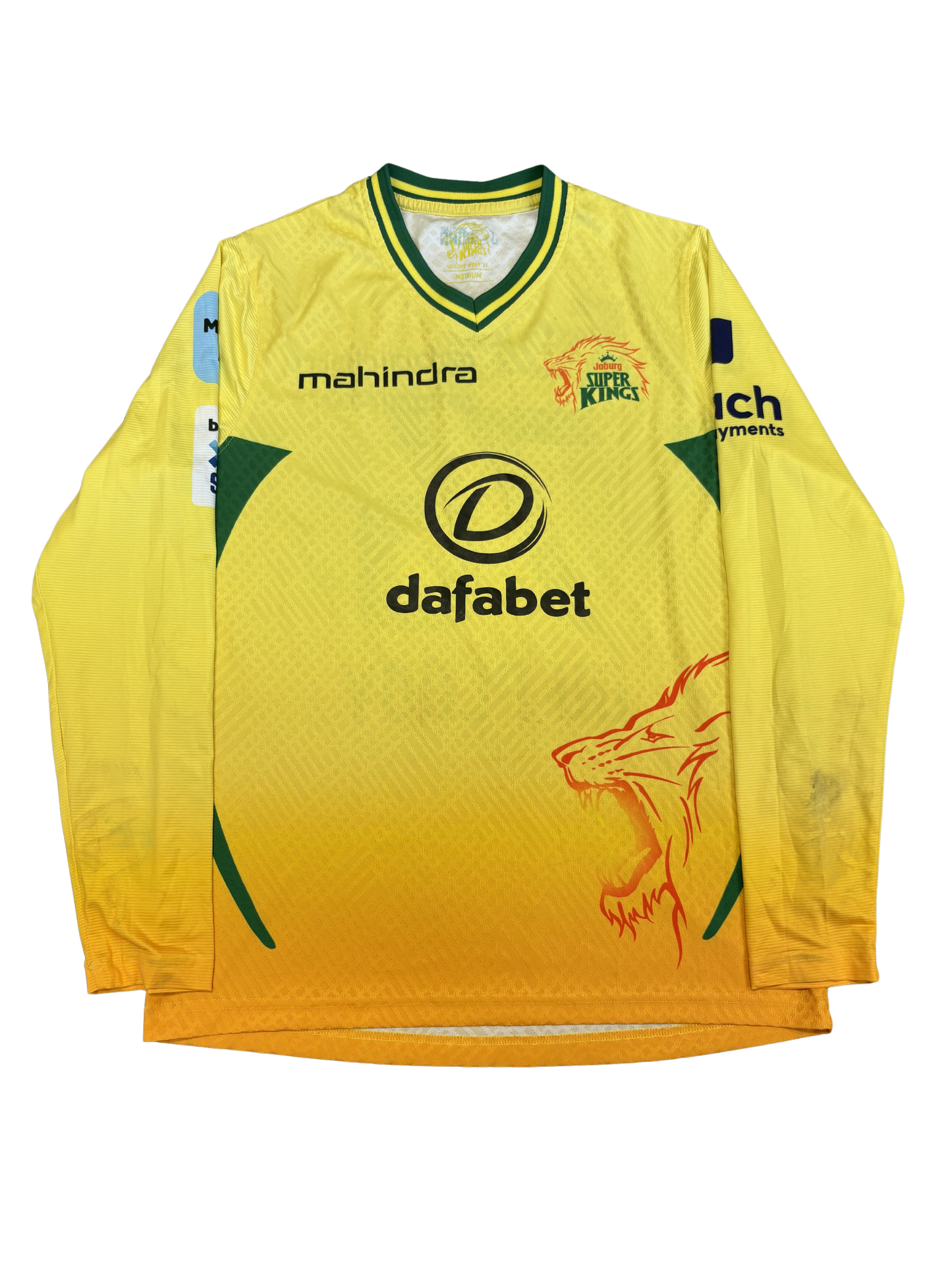 Leus Du Plooy Joburg Super Kings 2025 SA20 Match Worn LS Playing Shirt