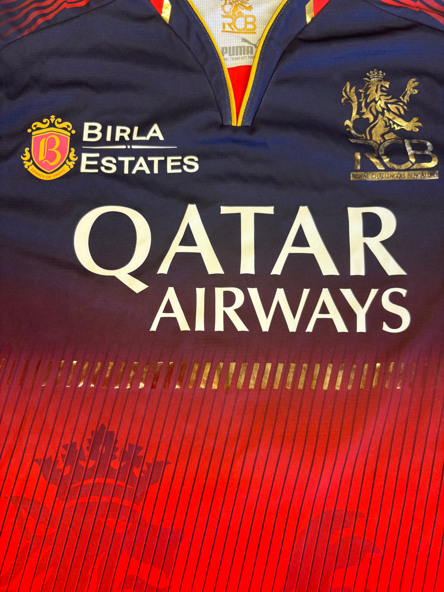 Nuwan Thushara Royal Challengers Bengaluru 2025 IPL Match Issue SS Playing Shirt