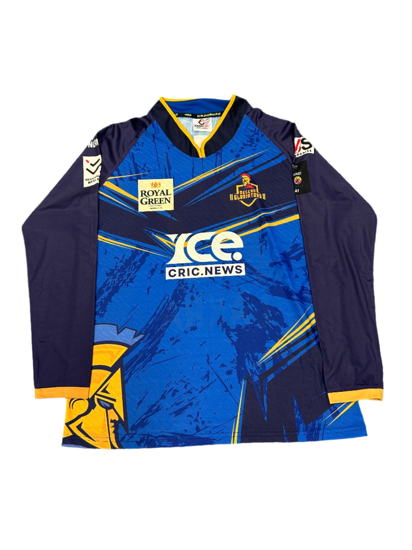 Aryan Lakra Deccan Gladiators 2024 ABDT10 Match Worn LS Playing Shirt
