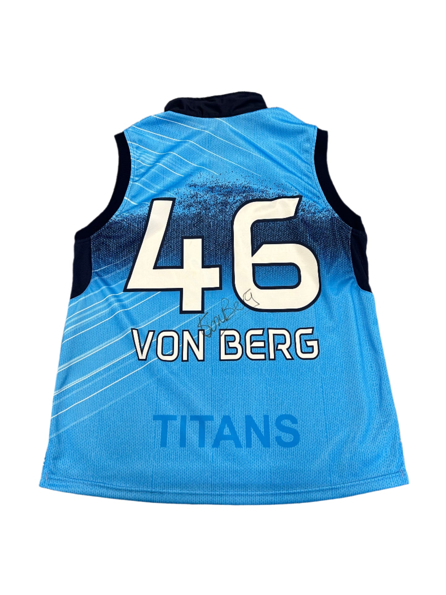 Shaun von Berg Multiply Titans Match Worn and Signed CSAT20 Playing Pullover