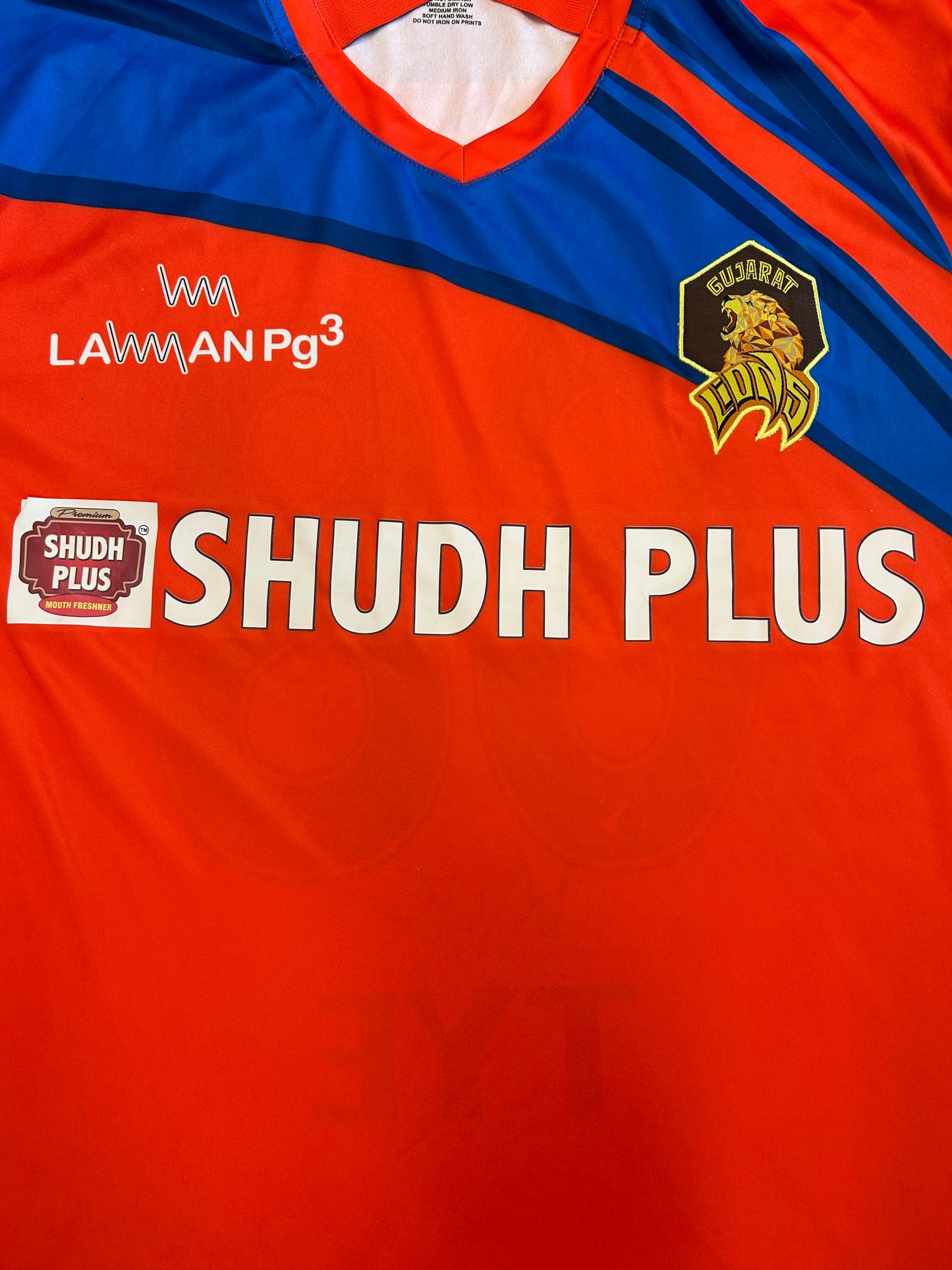 Andrew Tye Gujarat Lions 2017 IPL Match Worn And Signed SS Playing Shirt