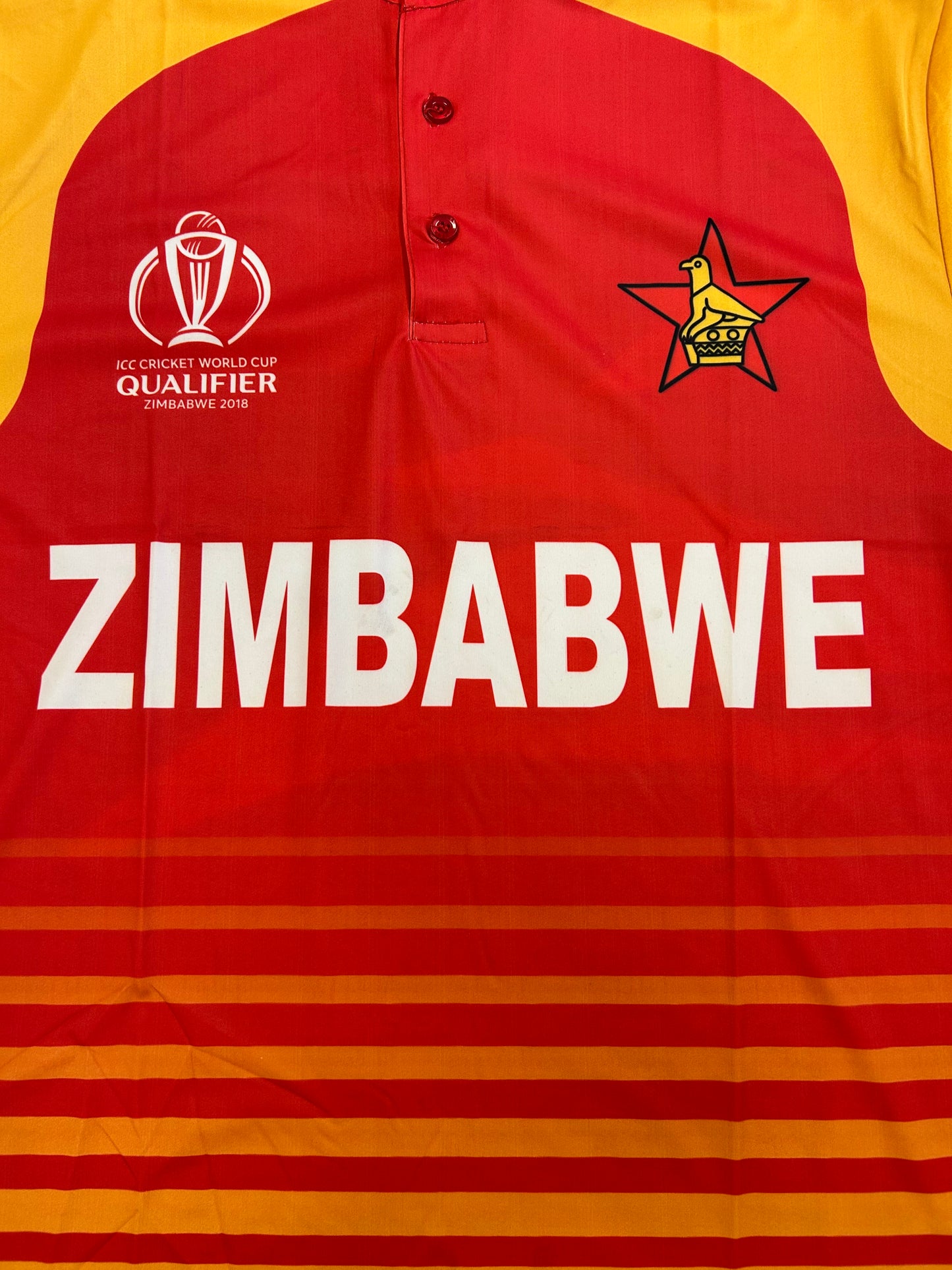 Zimbabwe 2018 Cricket World Cup Qualifier Player Issue SS Playing Shirt