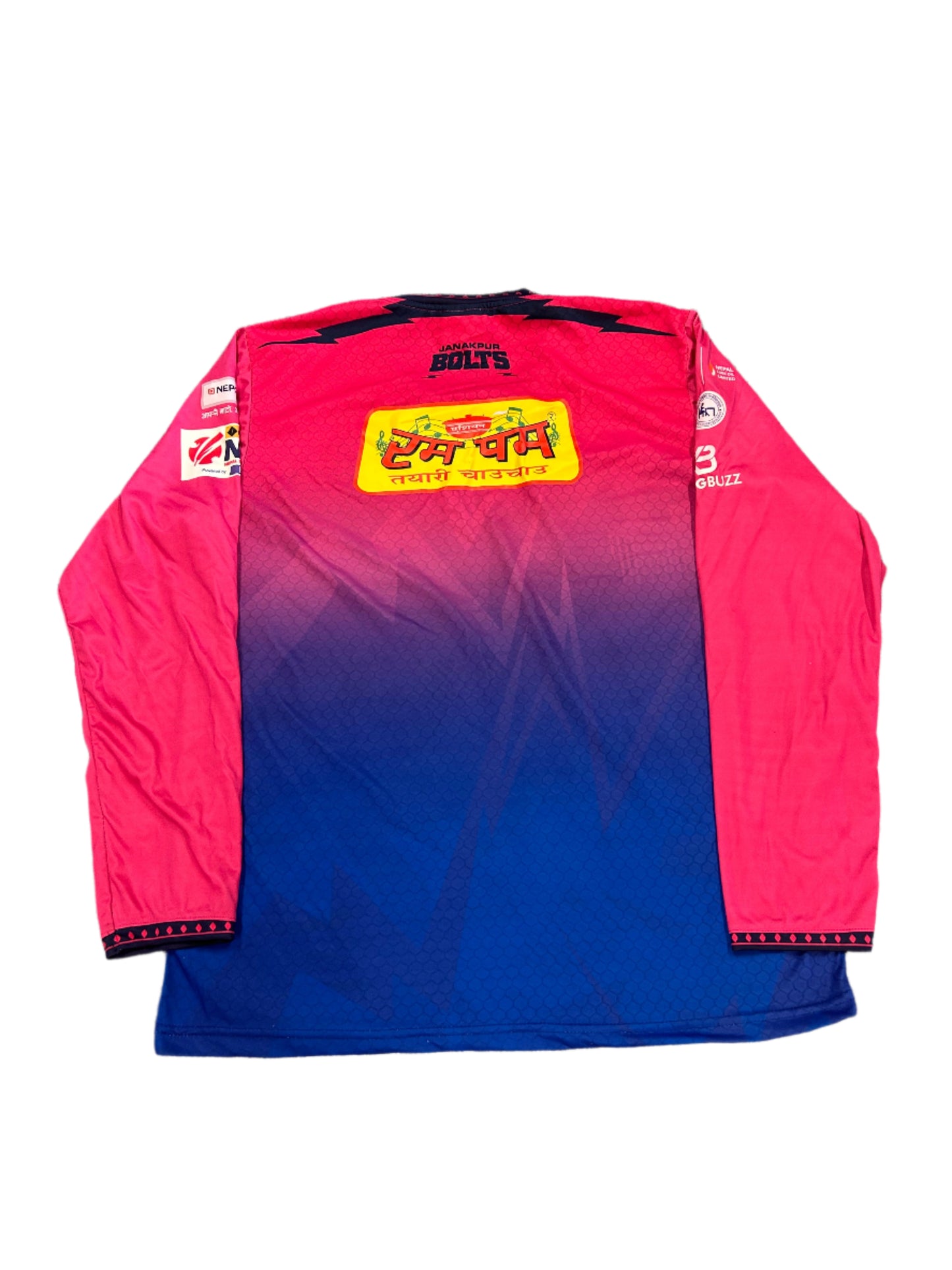 Janakpur Bolts 2024 NPL Player Issue LS Training T-Shirt