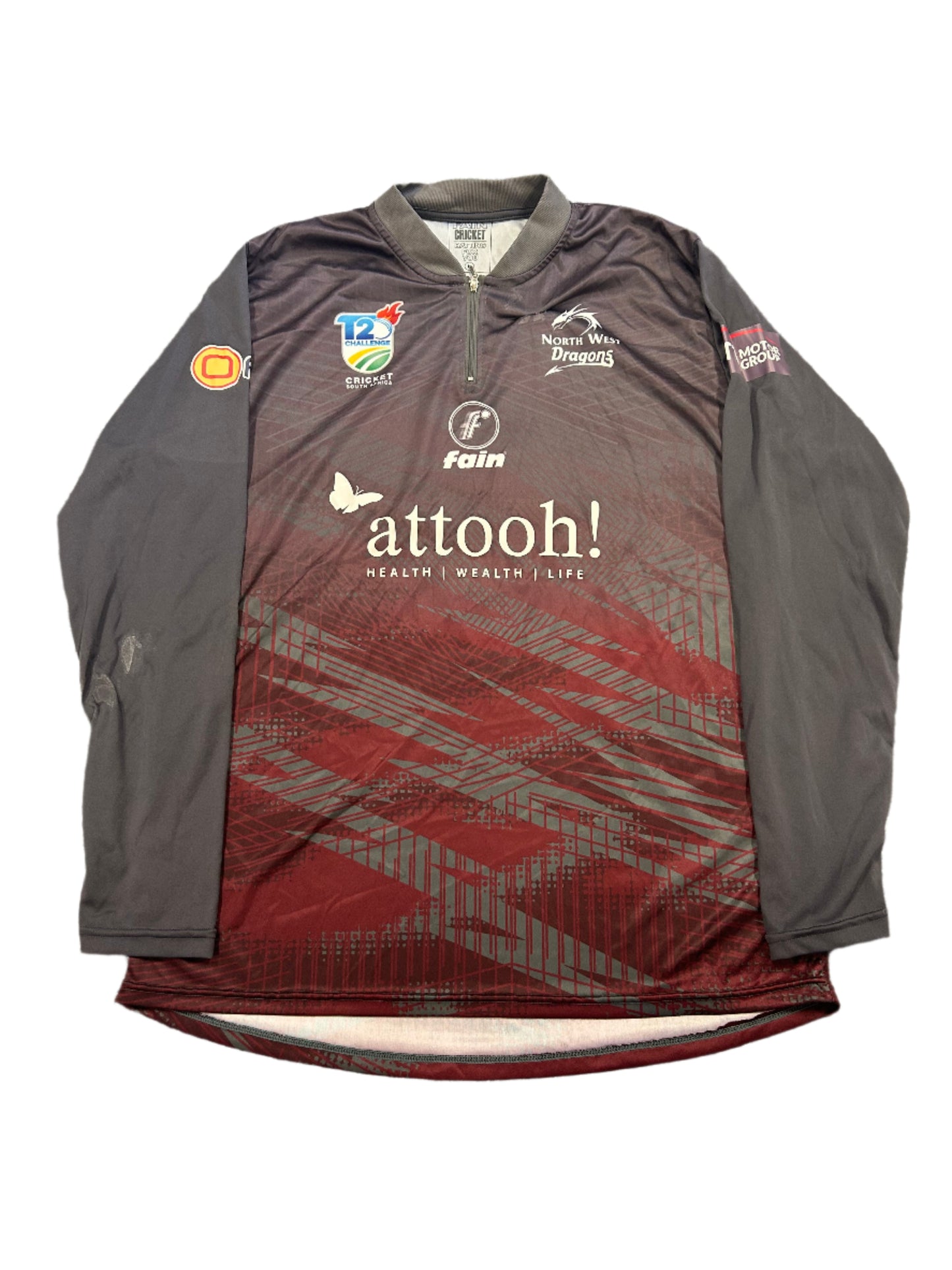 Wesley Marshall North West Dragons T20 Match Worn LS Playing Shirt