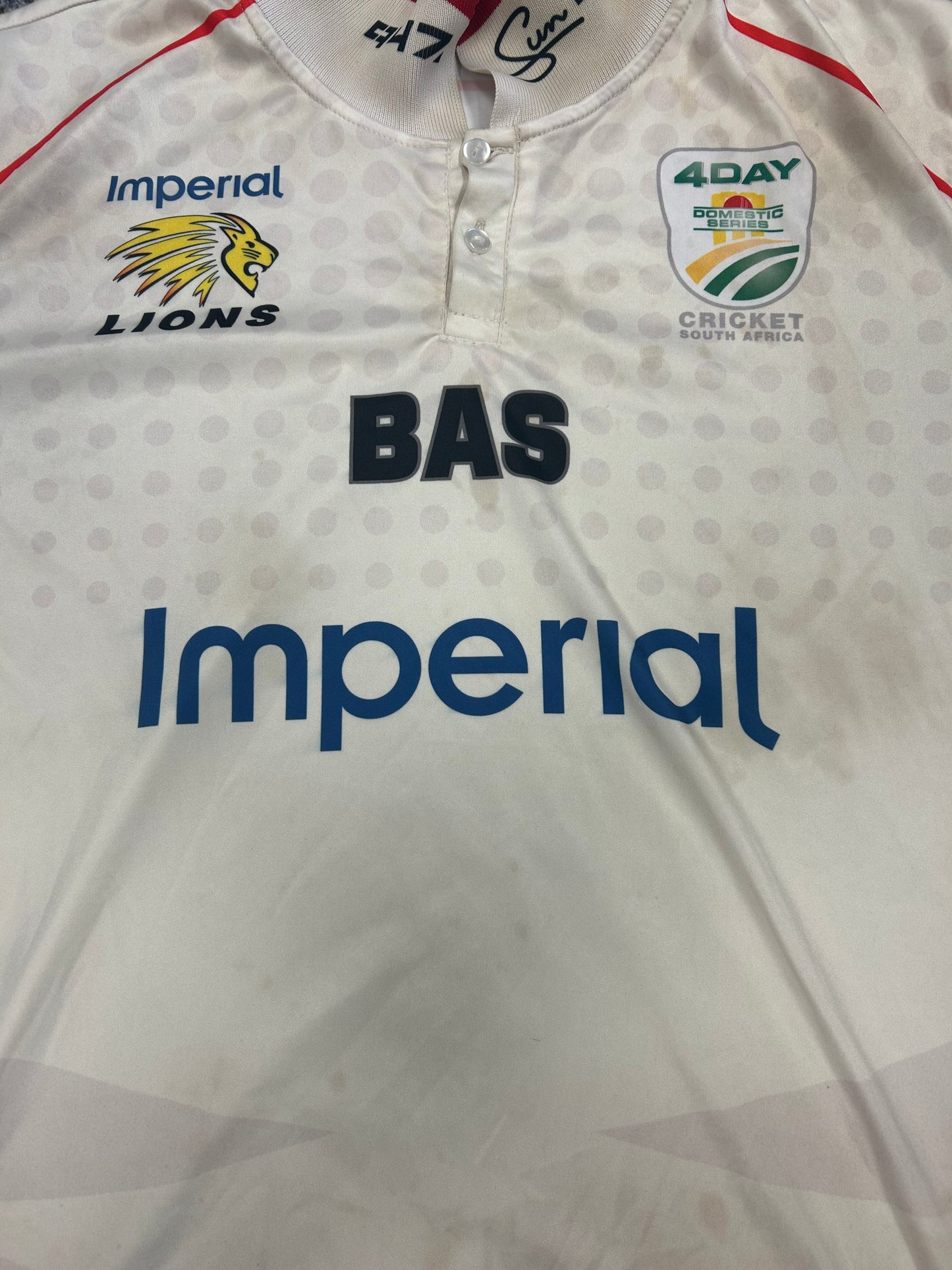 Imperial Lions 4DC Match Worn SS Playing Shirt