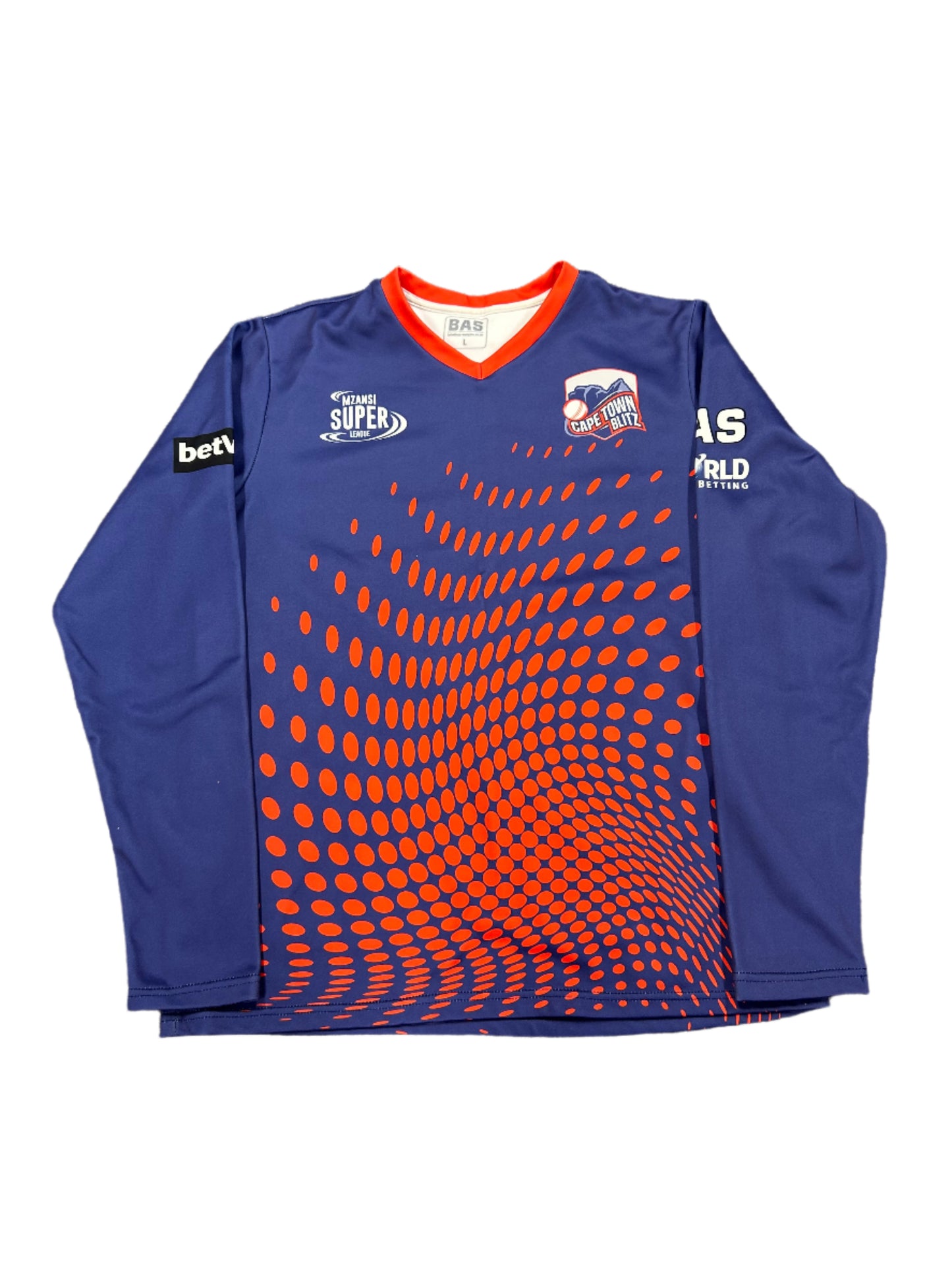 George Linde Cape Town Blitz Mzansi Super League Match Worn LS Playing Jumper