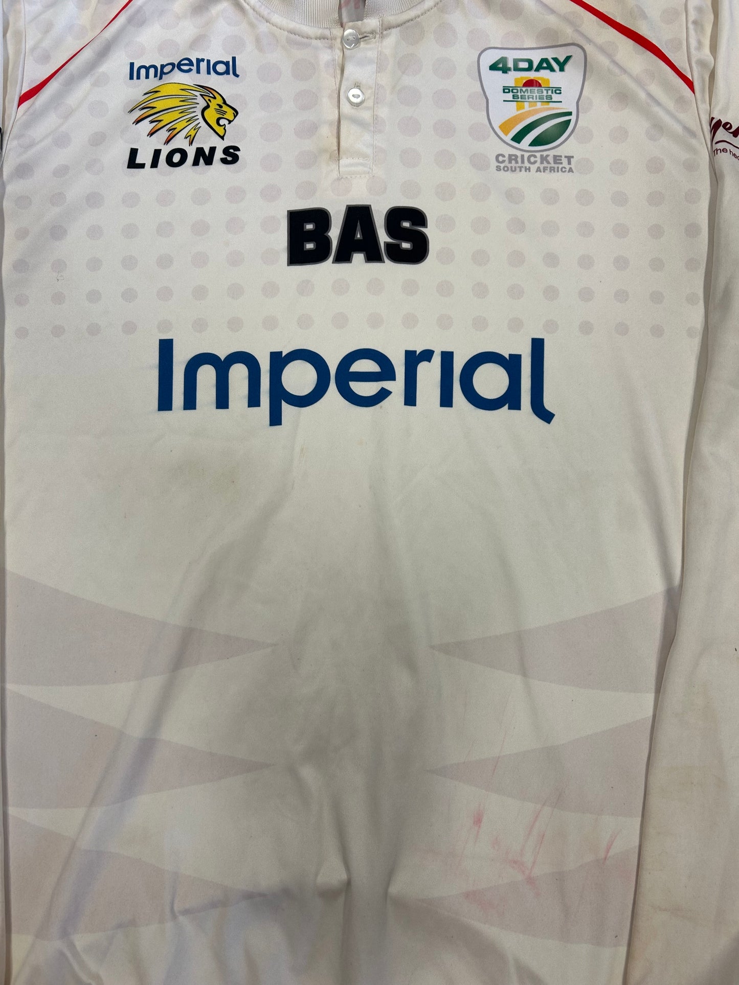 Imperial Lions 4DC Match Worn LS Playing Shirt