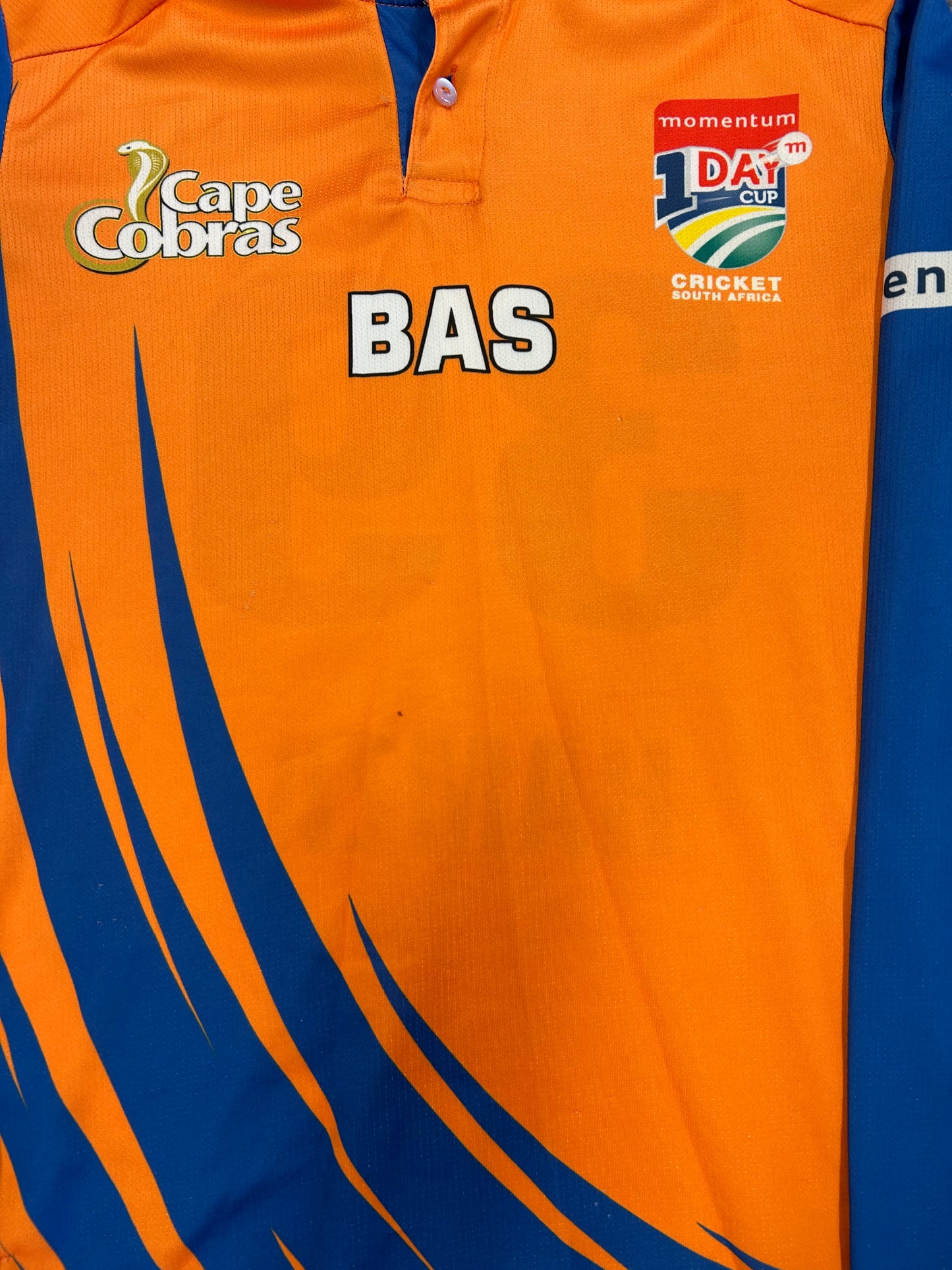 Zubayr Hamza Cape Cobras 1DC Match Worn LS Playing Shirt