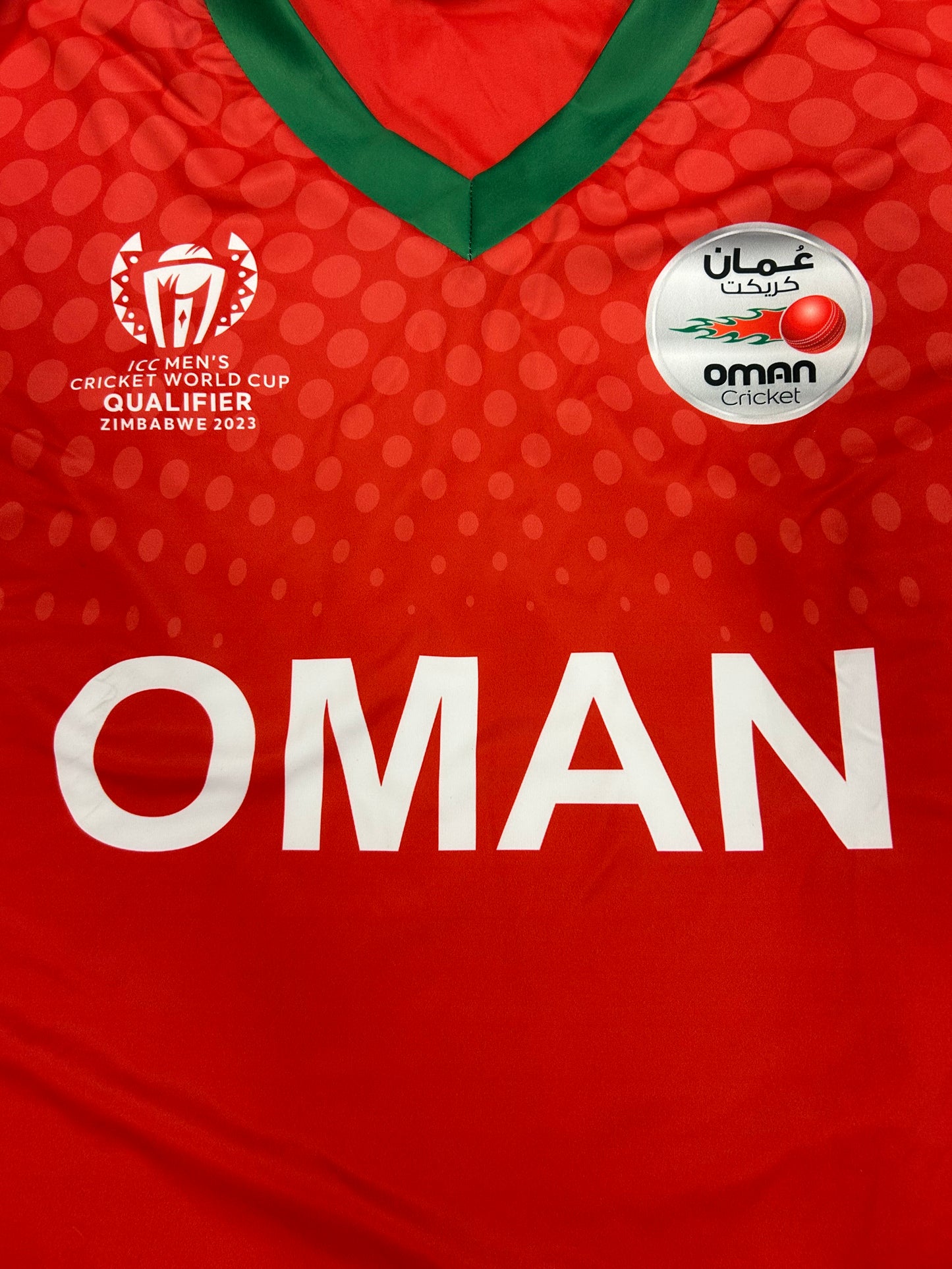 Oman 2023 World Cup Qualifier Player Issue LS Playing Jumper