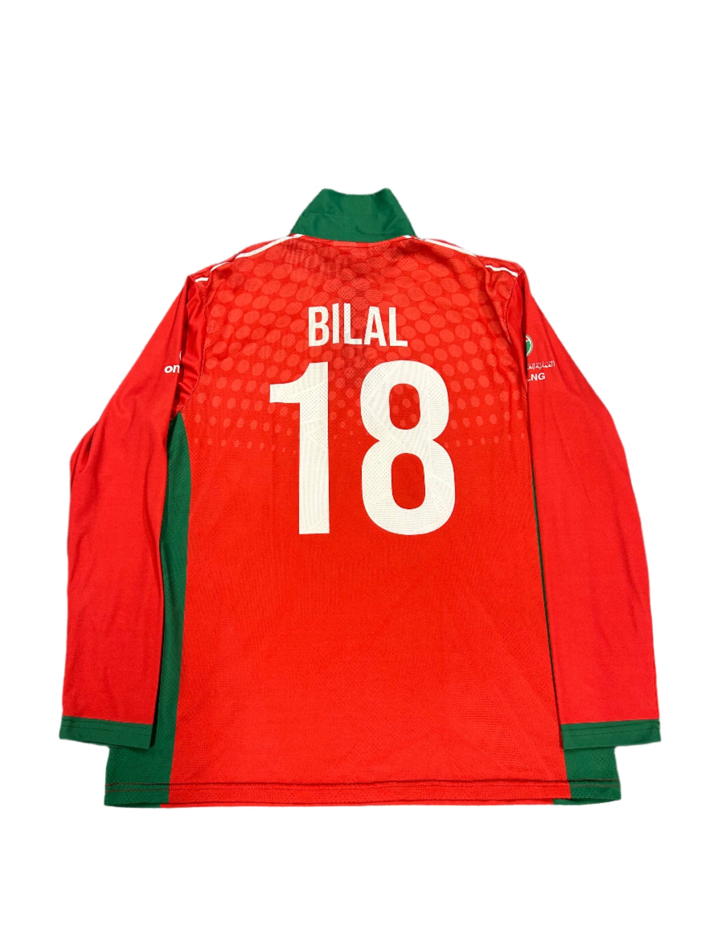 Bilal Khan Oman 2023 World Cup Qualifier Match Worn LS Playing Shirt