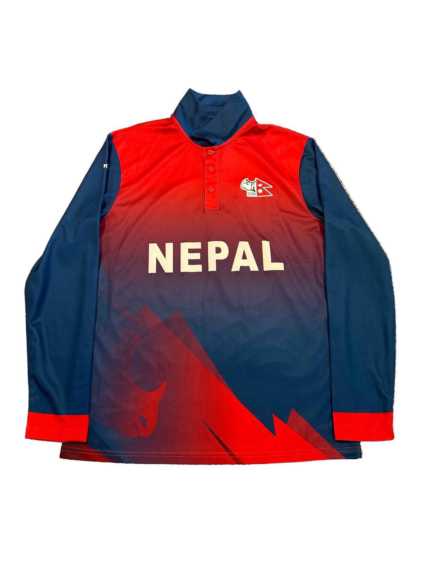 Karan KC Nepal ODI Match Issue LS Playing Shirt