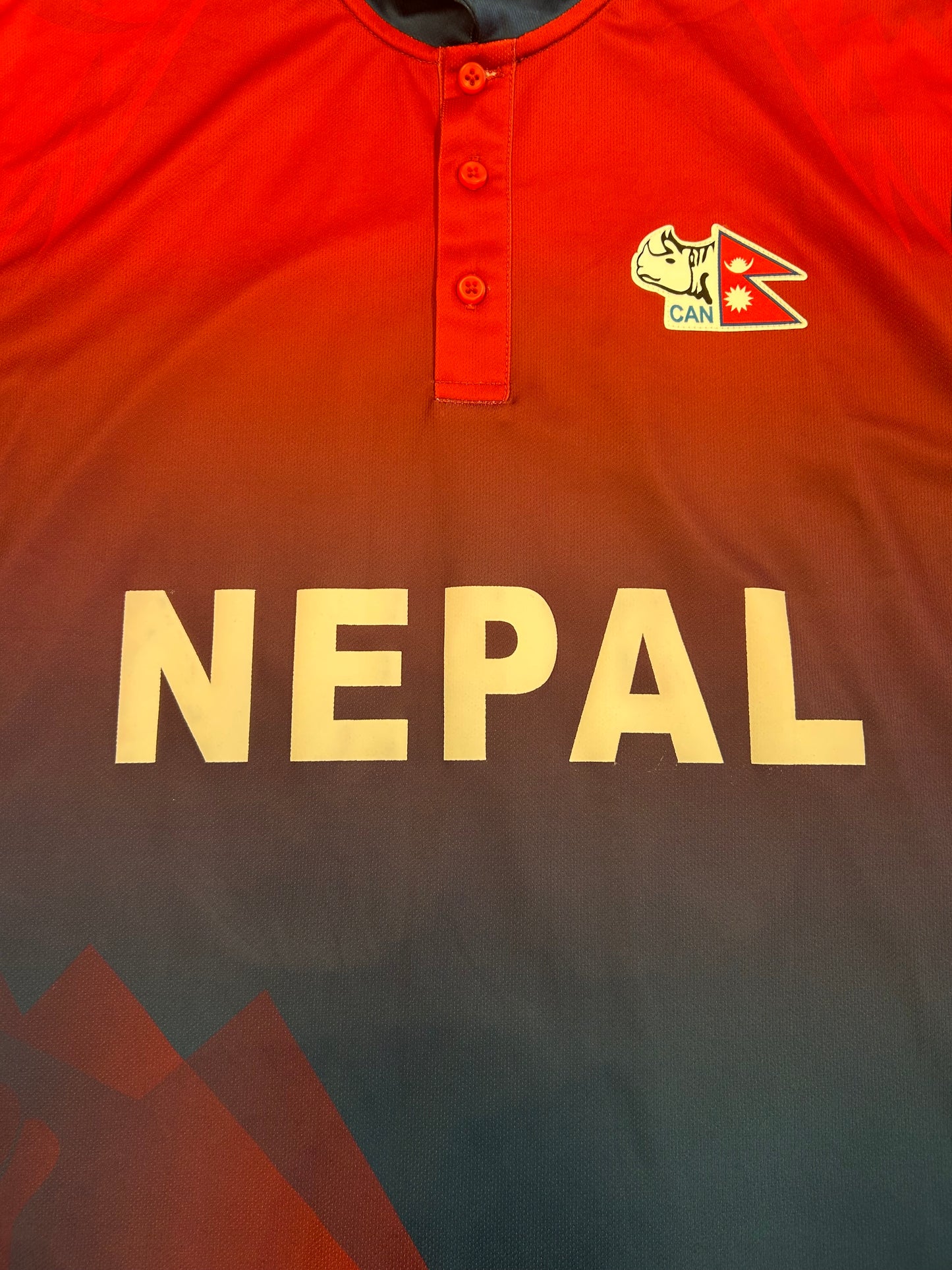 Karan KC Nepal ODI Match Issue LS Playing Shirt