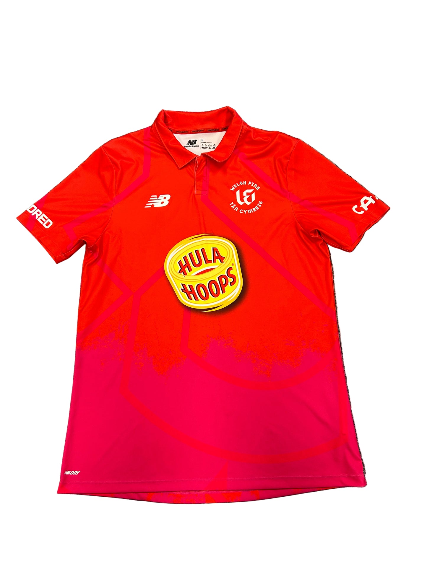 Jake Ball Welsh Fire 2022 Hundred Match Worn SS Playing Shirt